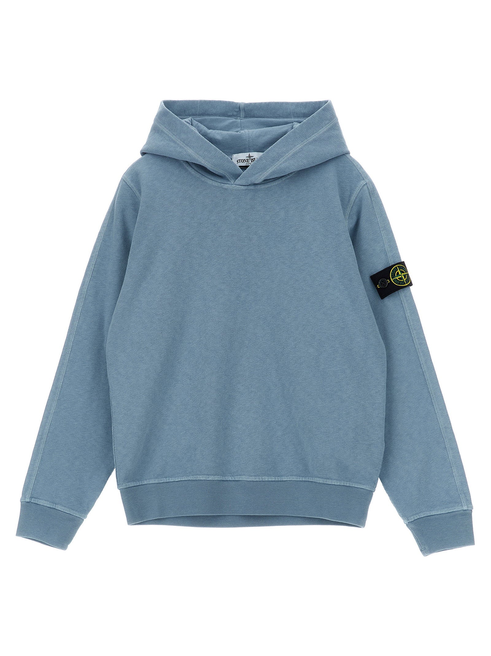 Stone Island Junior Malfilé Cotton Hoodie – 100% cotton