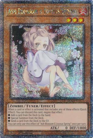 Ash blossom joyous – Yu-Gi-Oh! Ash Blossom & Joyous Spring - Alternate Art - RA04-EN025 - Quarter Century Secret Rare - 1st Edition