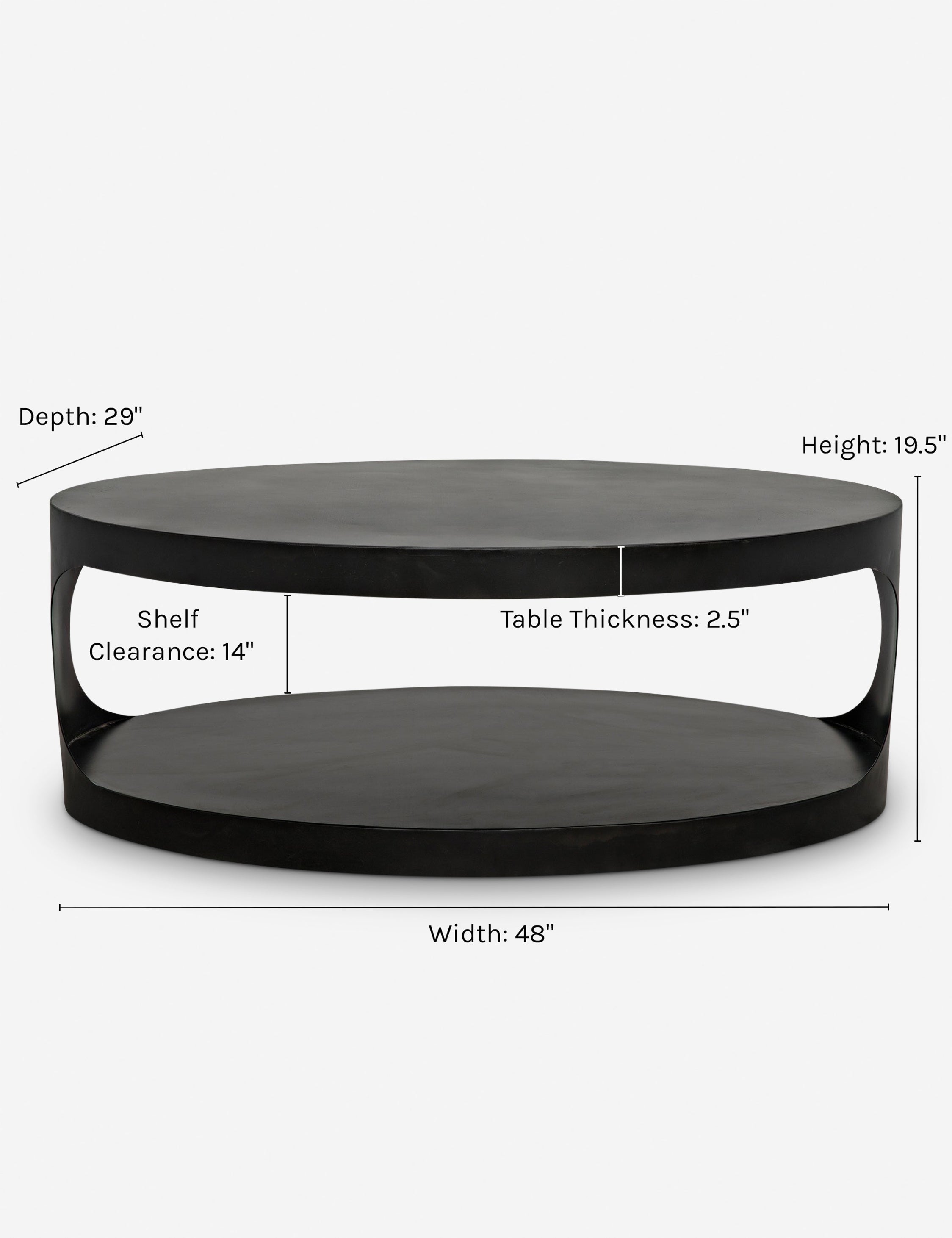 Lulu and Georgia Leigha Oval Coffee Table - view 8