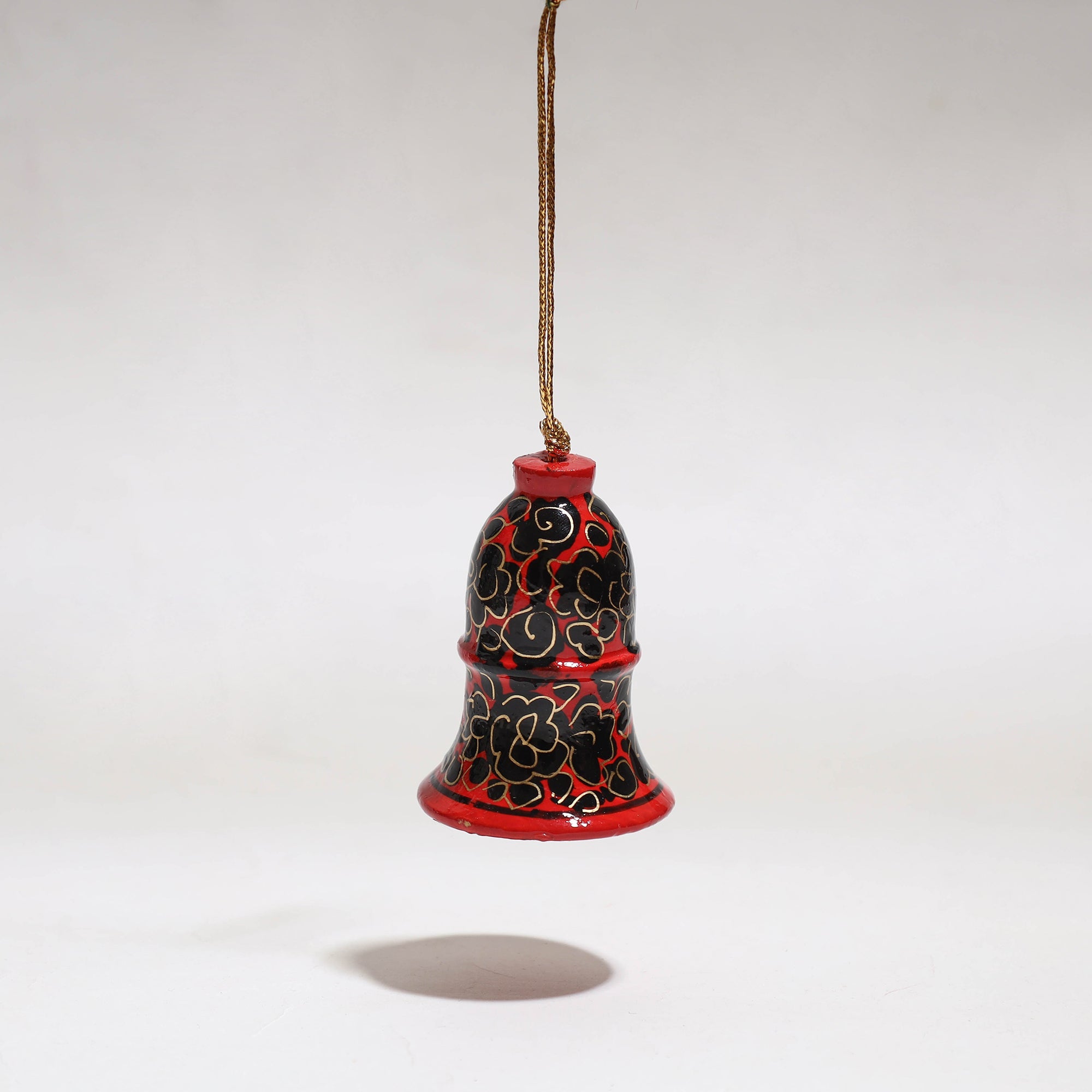 ZAHID HUSSAIN BHAT Bell - Kashmir Handpainted Christmas Decor Ornament 08 - view 2