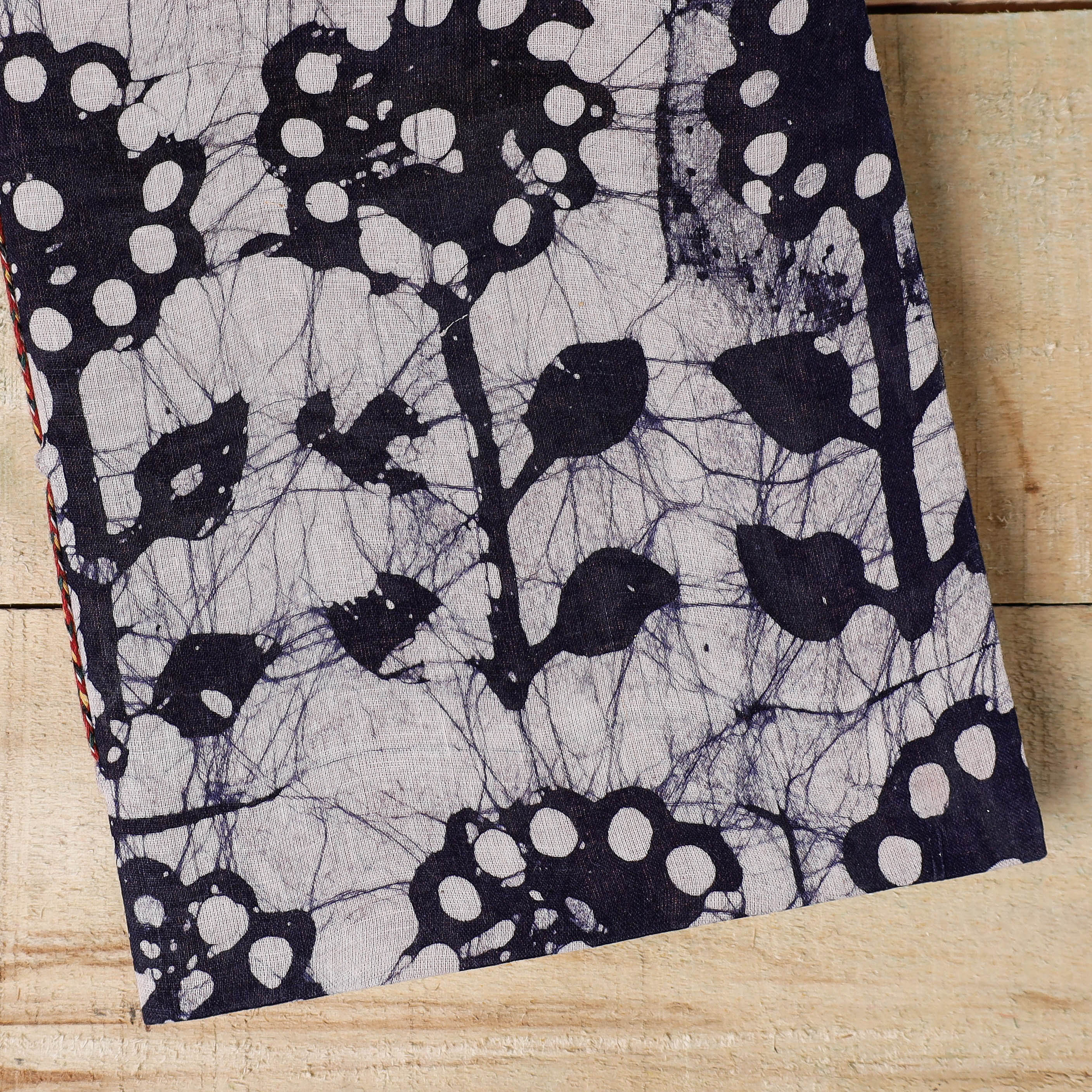 BINDAAS UNLIMITED Blue - Batik Fabric Cover Handmade Paper Notebook (9 x 7 in) - view 2