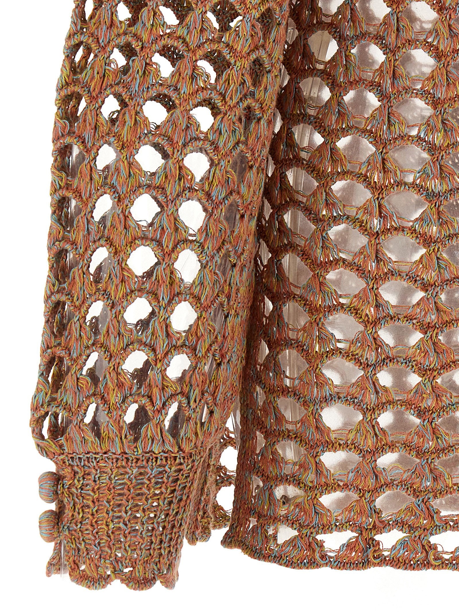 Valentino Garavani Openwork Sweater – 66% linen, 34% cotton - view 4