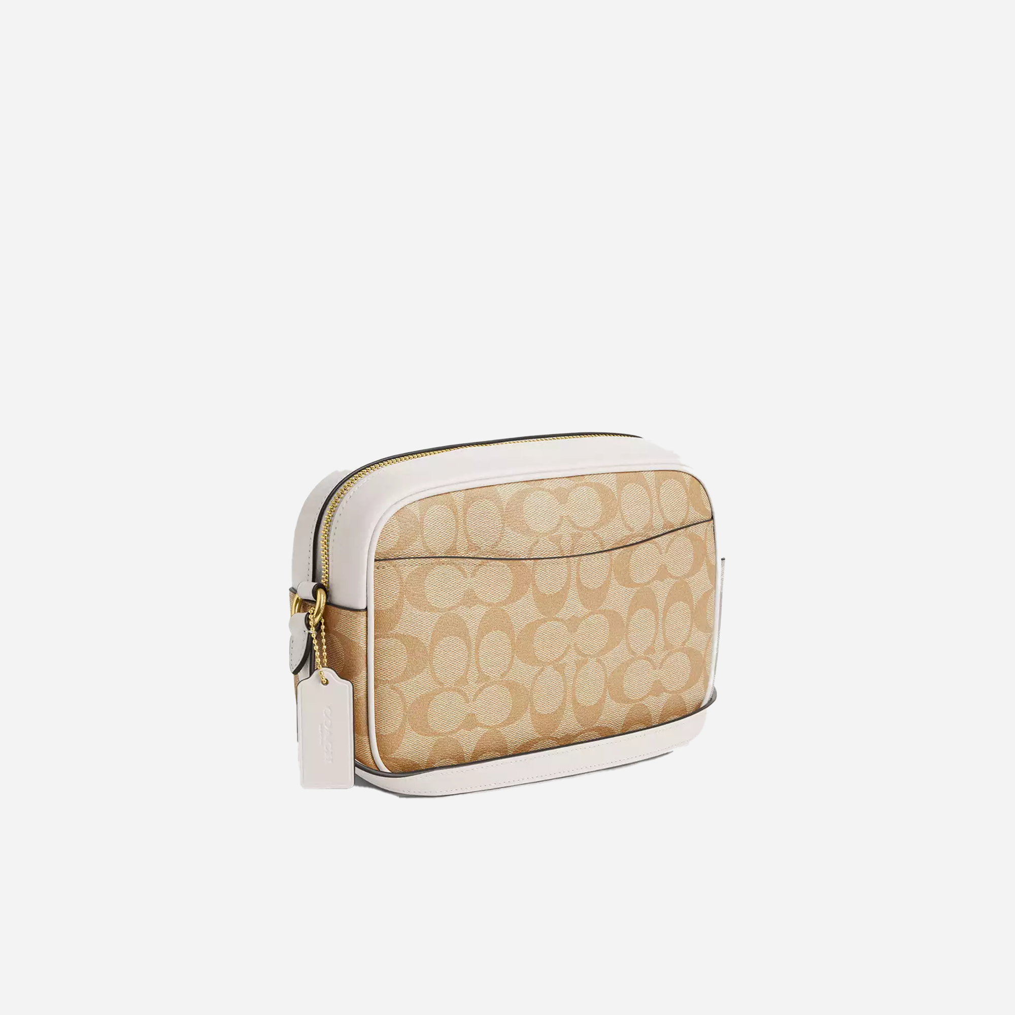 COACH Jamie Camera Bag In Signature Canvas Gold/Light Khaki Chalk - view 2