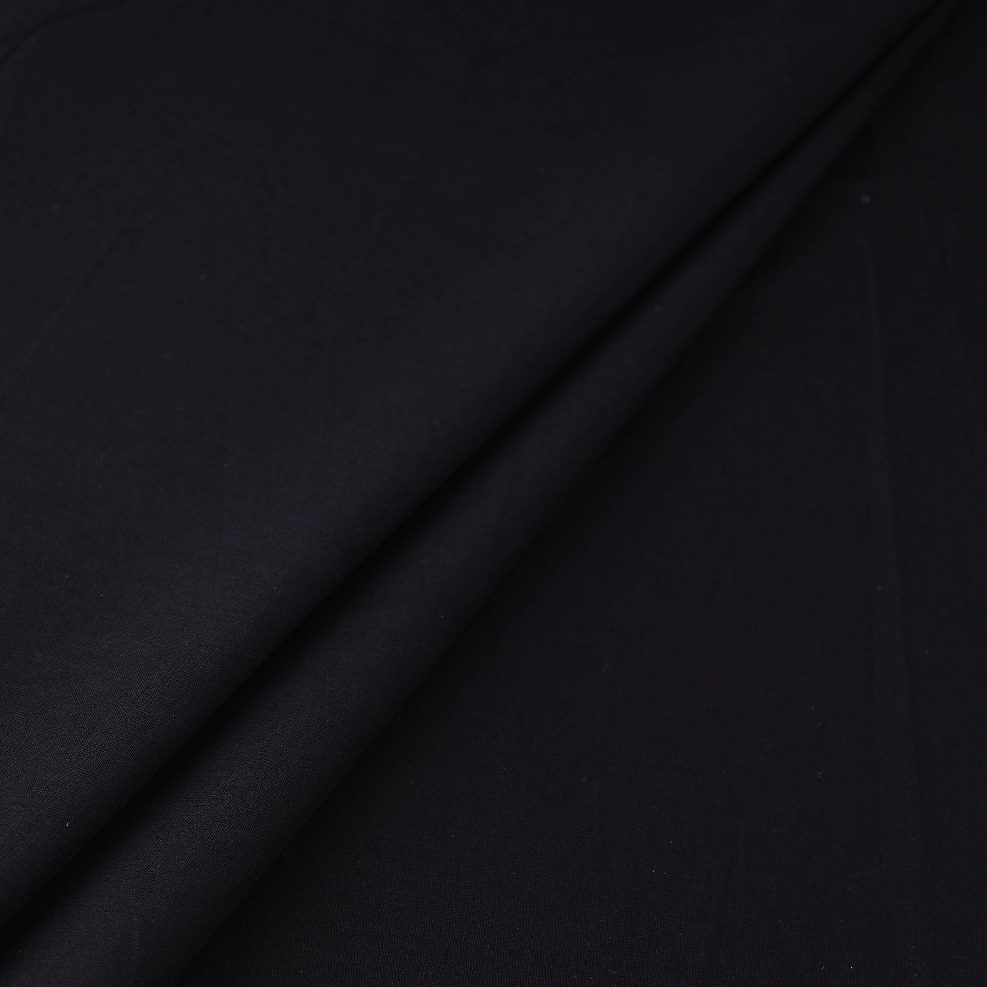 ITOKRI CRAFTS INITIATIVE Black - Prewashed Plain Cotton Fabric 01 - view 2