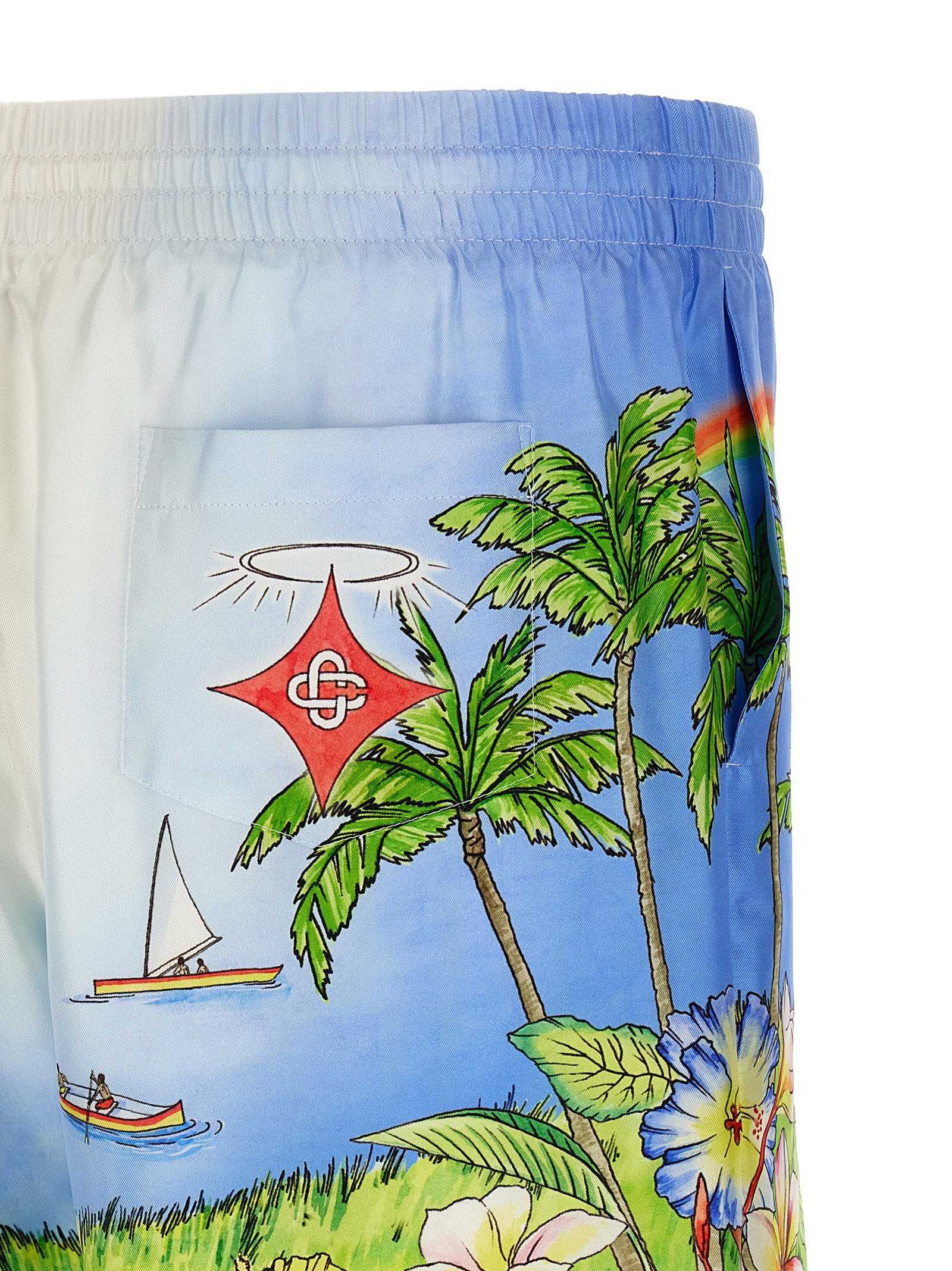 Casablanca Aloha Bermuda Shorts – 100% silk - view 4