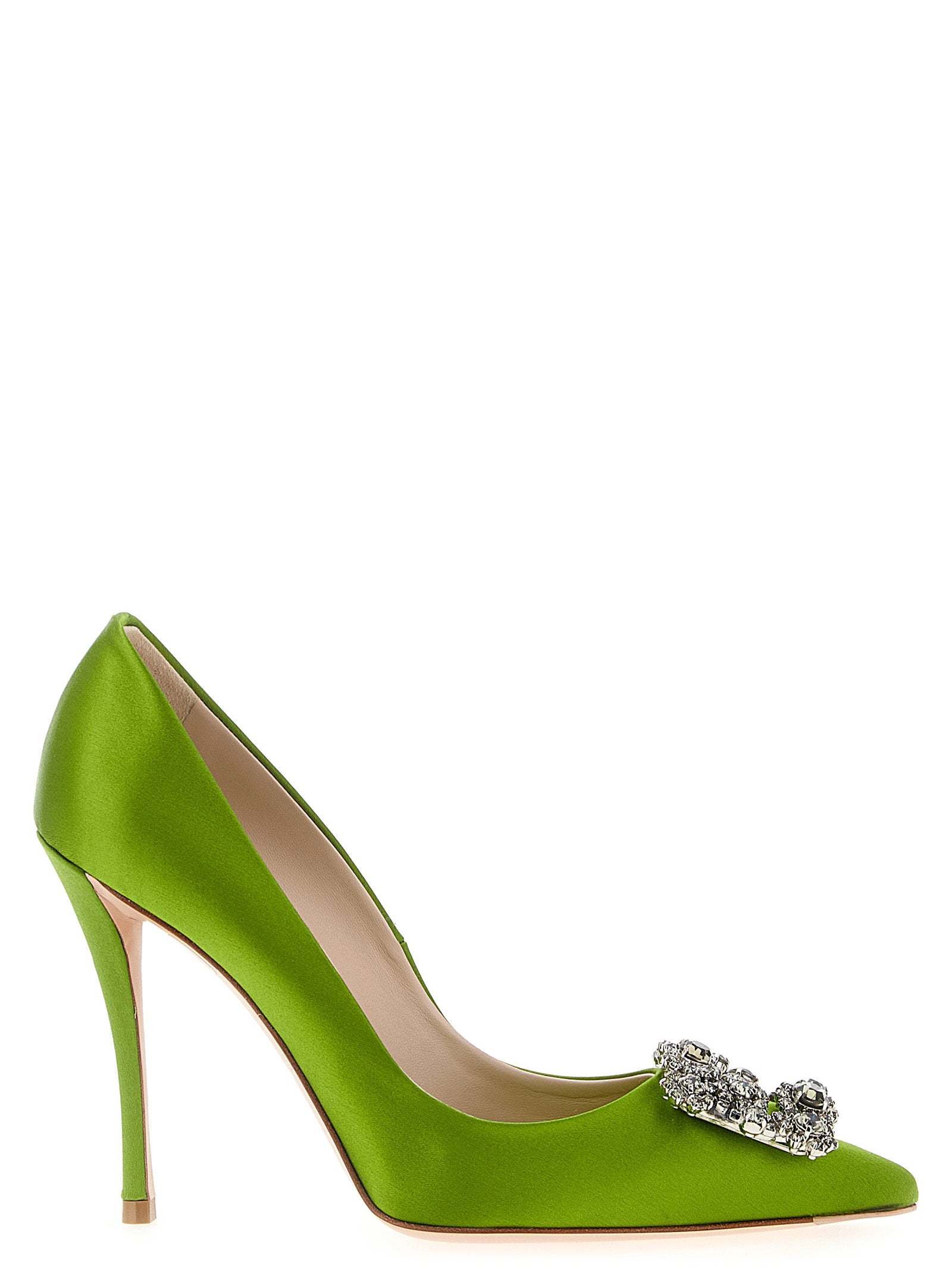 Roger Vivier Flower Strass Pumps – 68% viscose, 32% silk