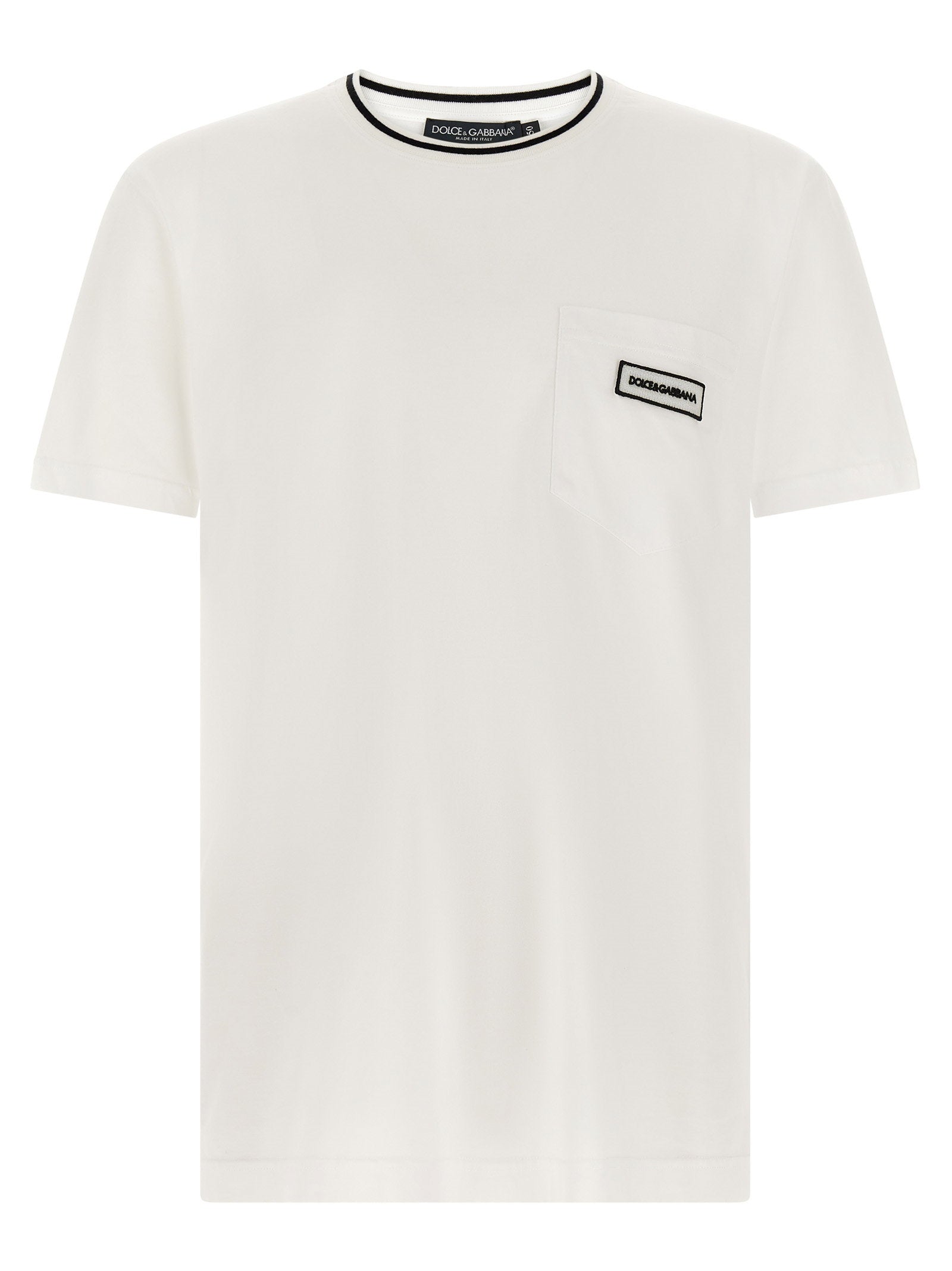 Dolce & Gabbana Logo Pocket T-shirt – 100% cotton