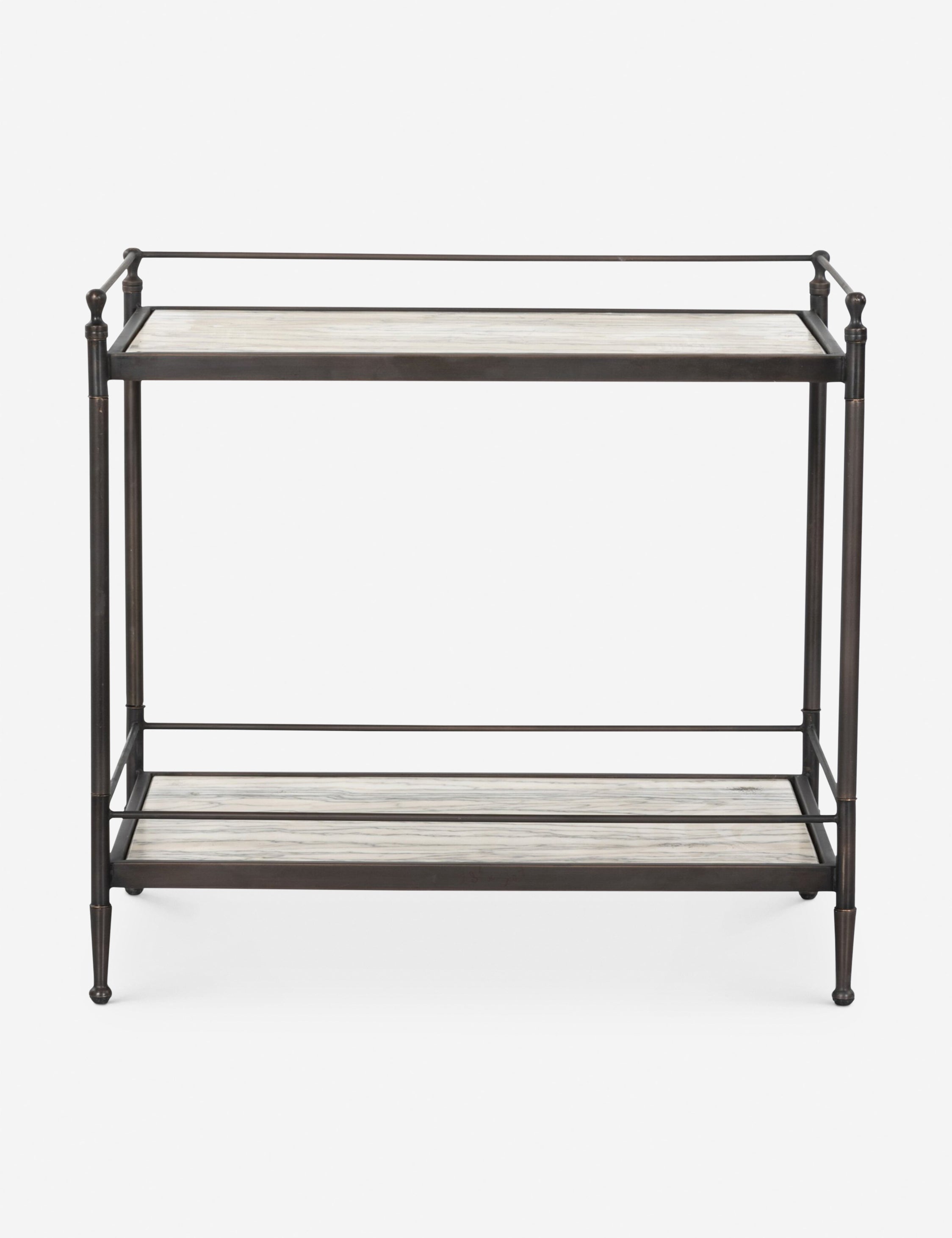 Lulu and Georgia Benatti Nightstand – White Marble