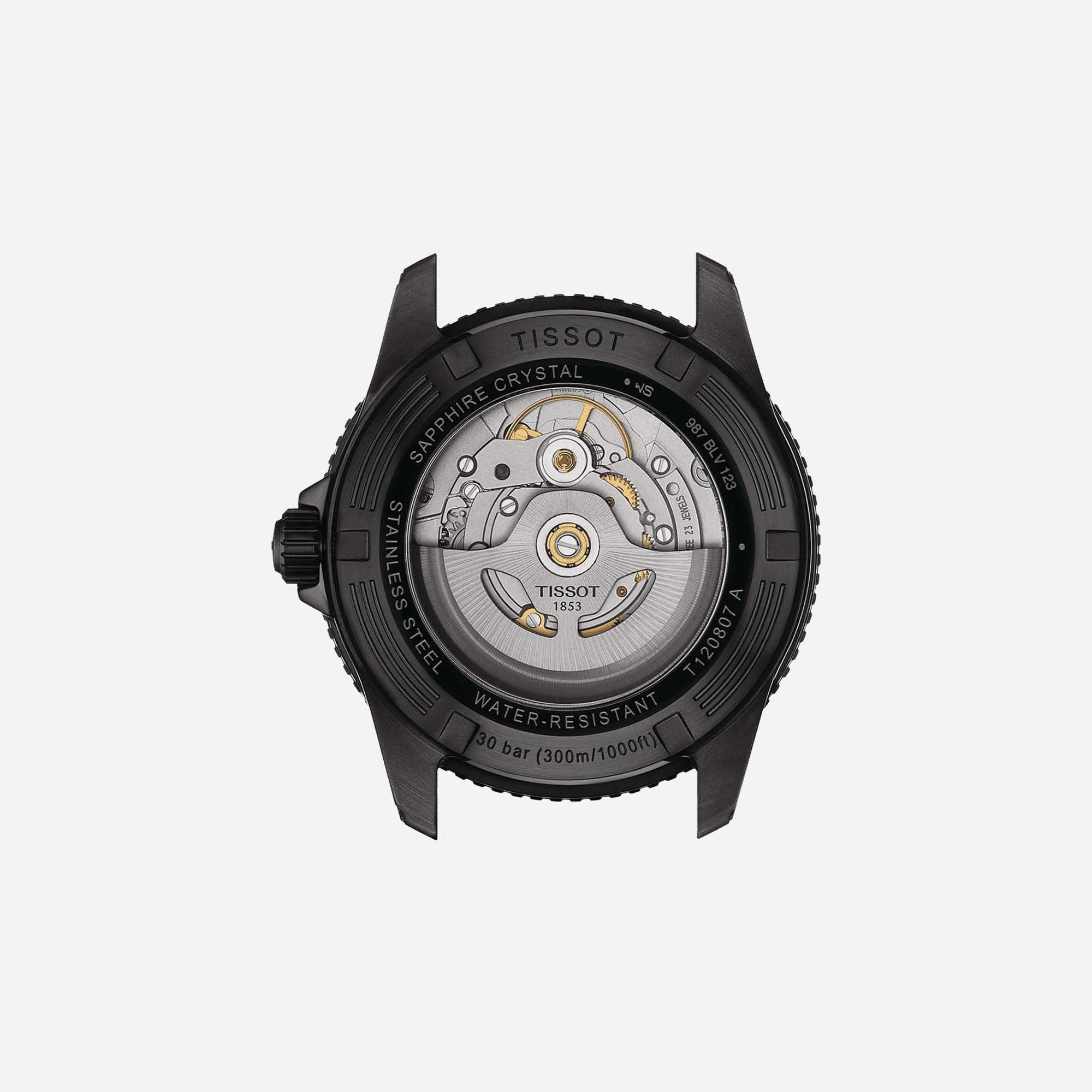Tissot Seastar 1000 Powermatic 80 Black Dial on Stainless Steel Bracelet 40mm - view 2