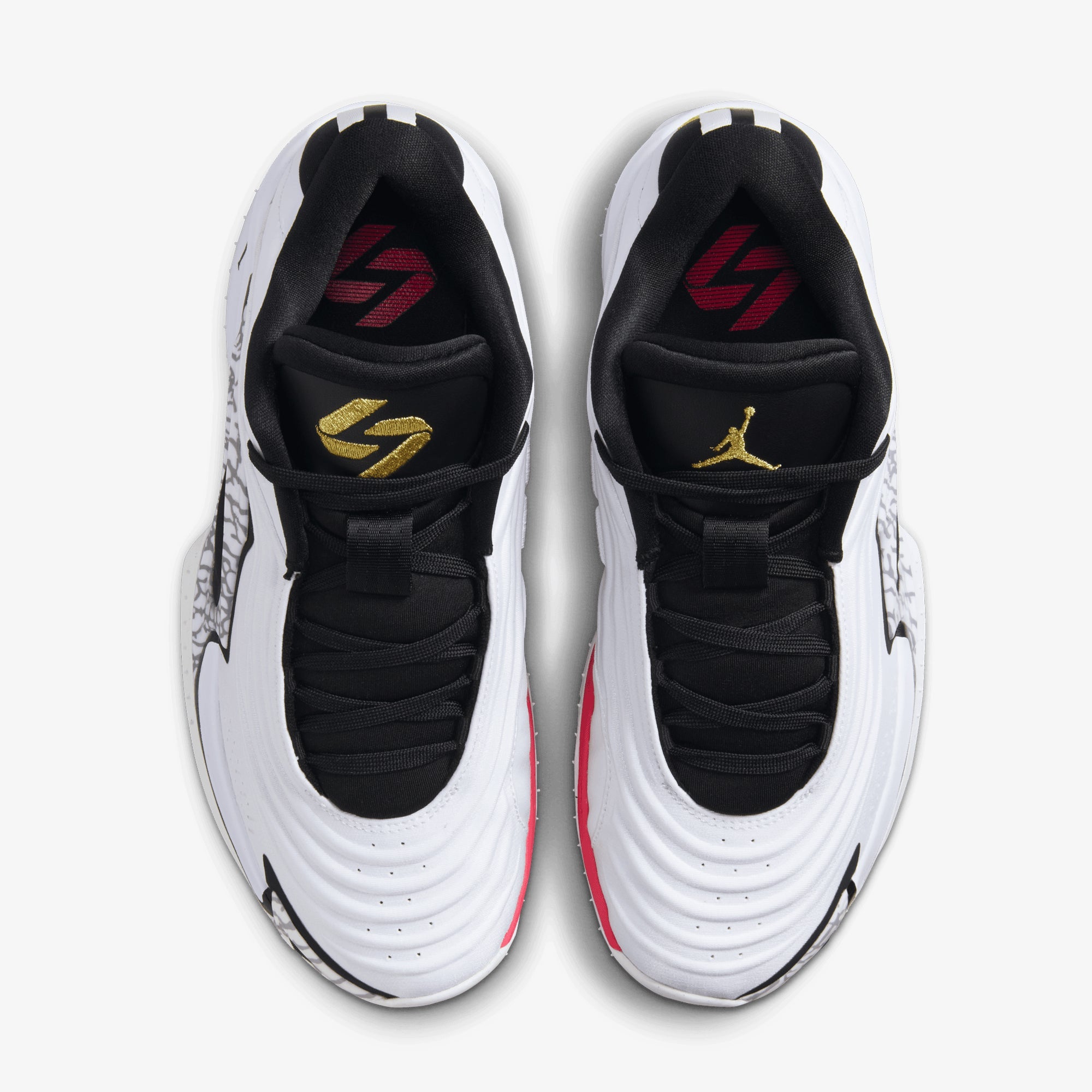 Jordan | Luka 3 Pf "motorsport" { White/metallic Gold-black-red Orbit - view 2