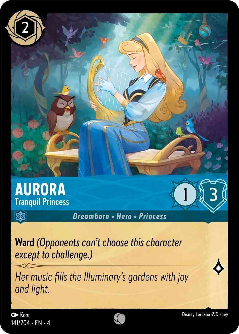 Lorcana Aurora - Tranquil Princess - 141/204 [Ursula's Return] [Non-Foil]