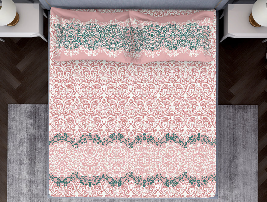 Spaces India Ornamenta Ornate 100% Cotton Fitted Queen - Essentials by Spaces - view 3