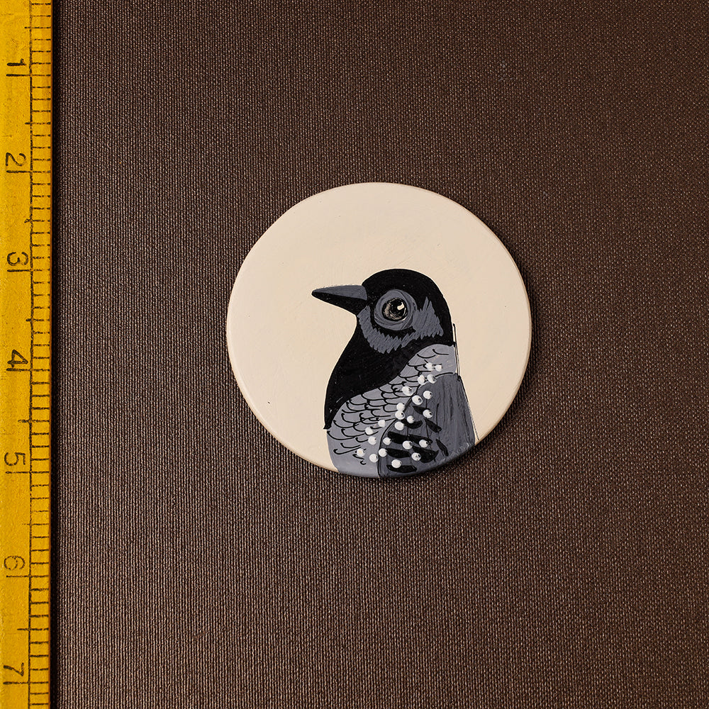 SASHA Bird - Handpainted Terracotta Fridge Magnet