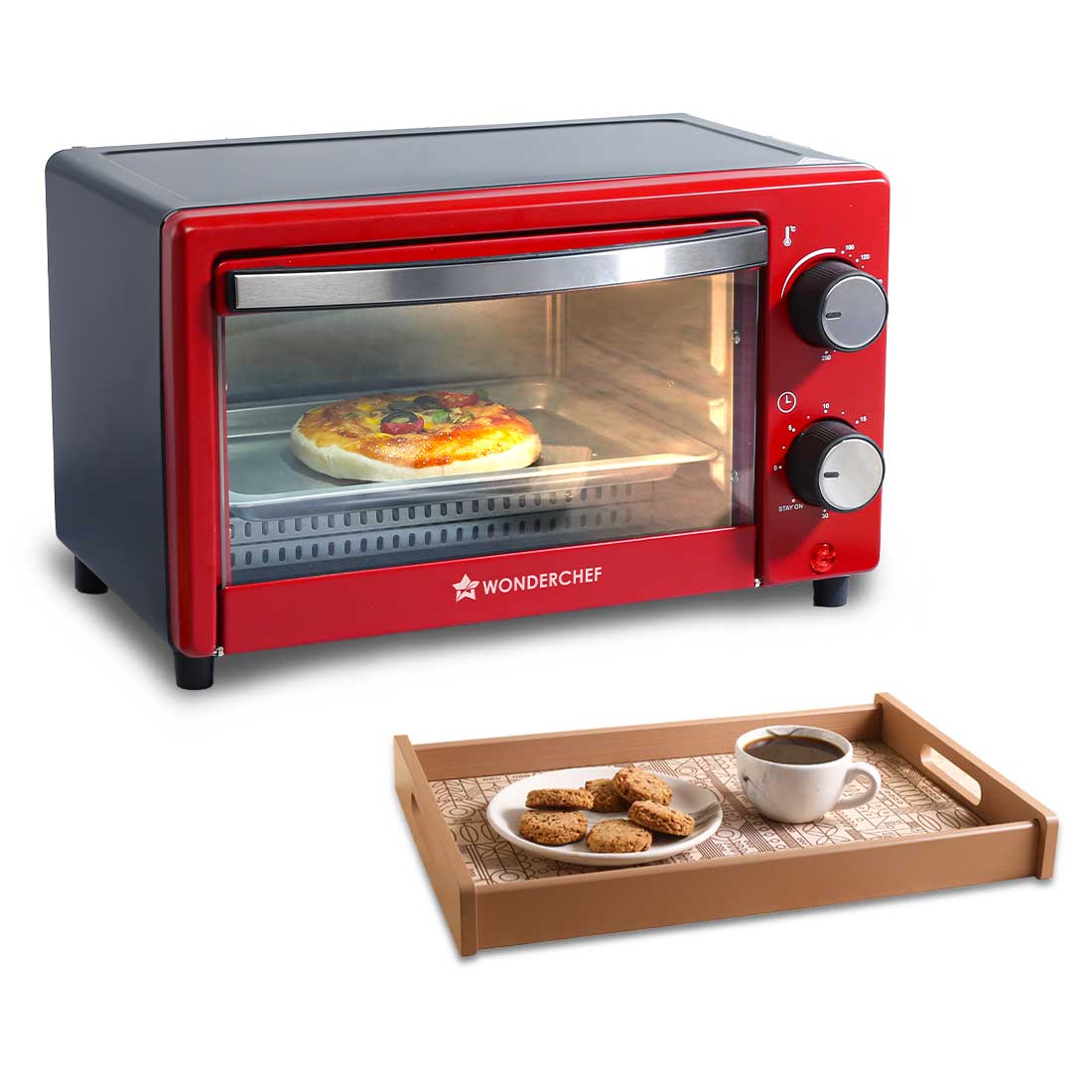 Otg wooden tray – Wonderchef OTG & Wooden Tray Gift Combo | 9L OTG
