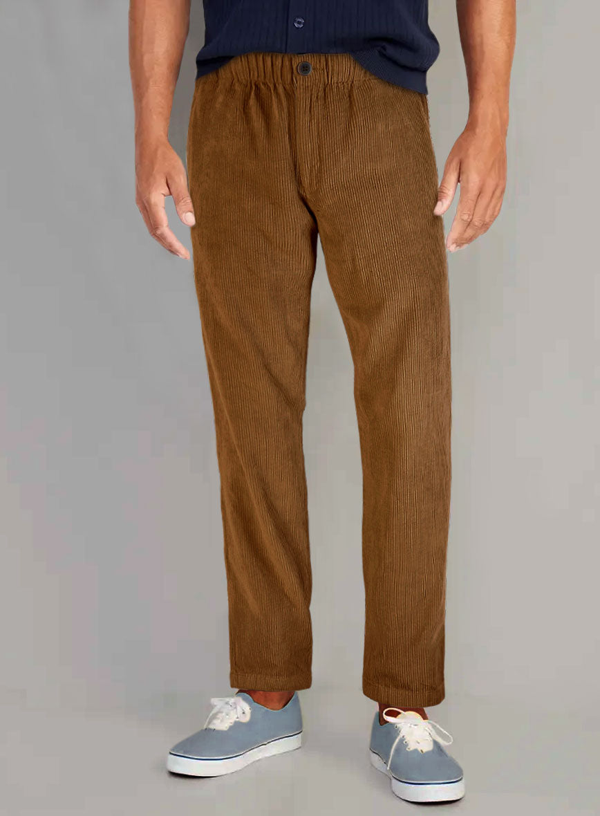 StudioSuits Tan Stretch Pin Corduroy Easy Pants - view 2
