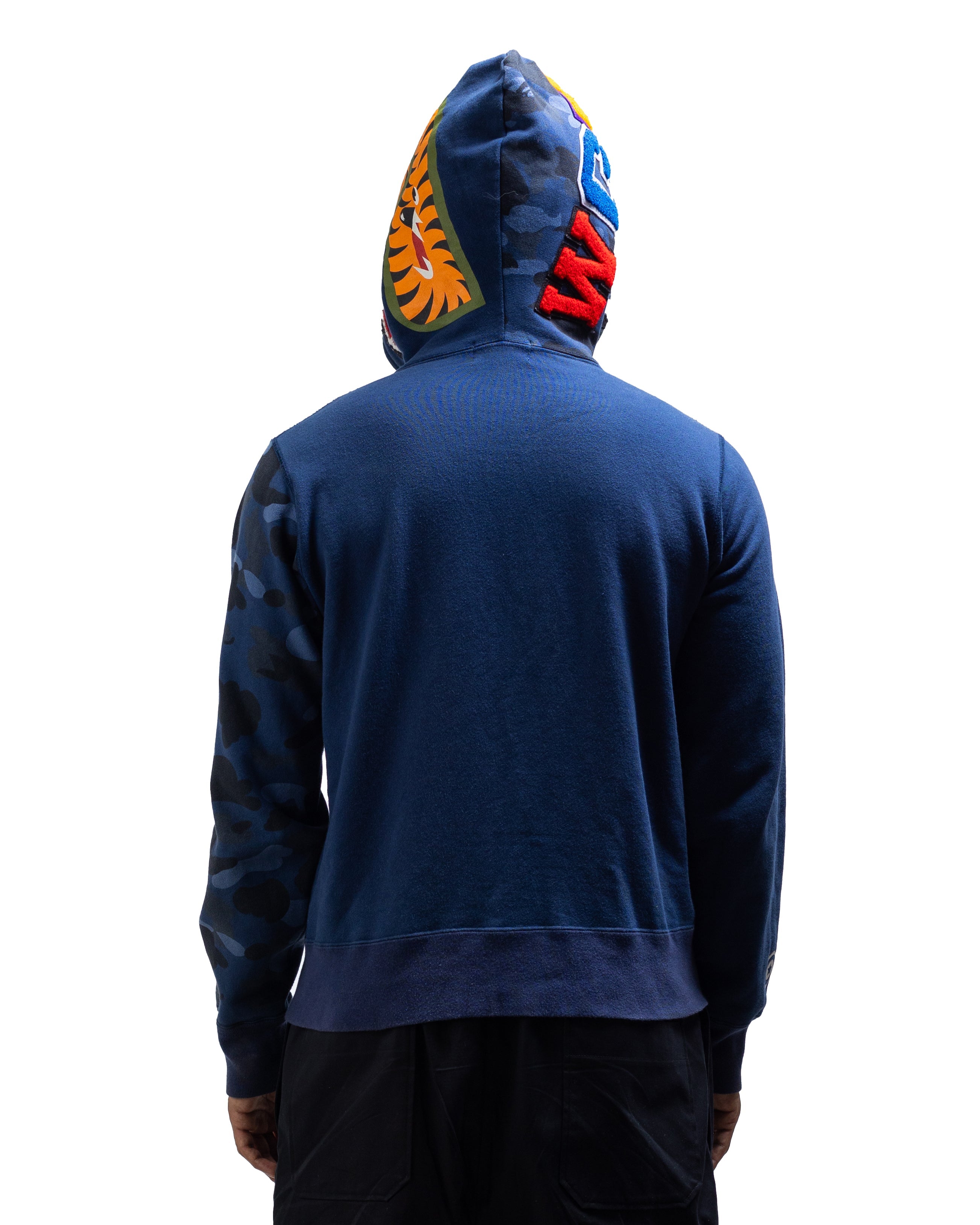 AAPE BY BATHING APE Bape Zip Up Hoodie - Blue - view 4