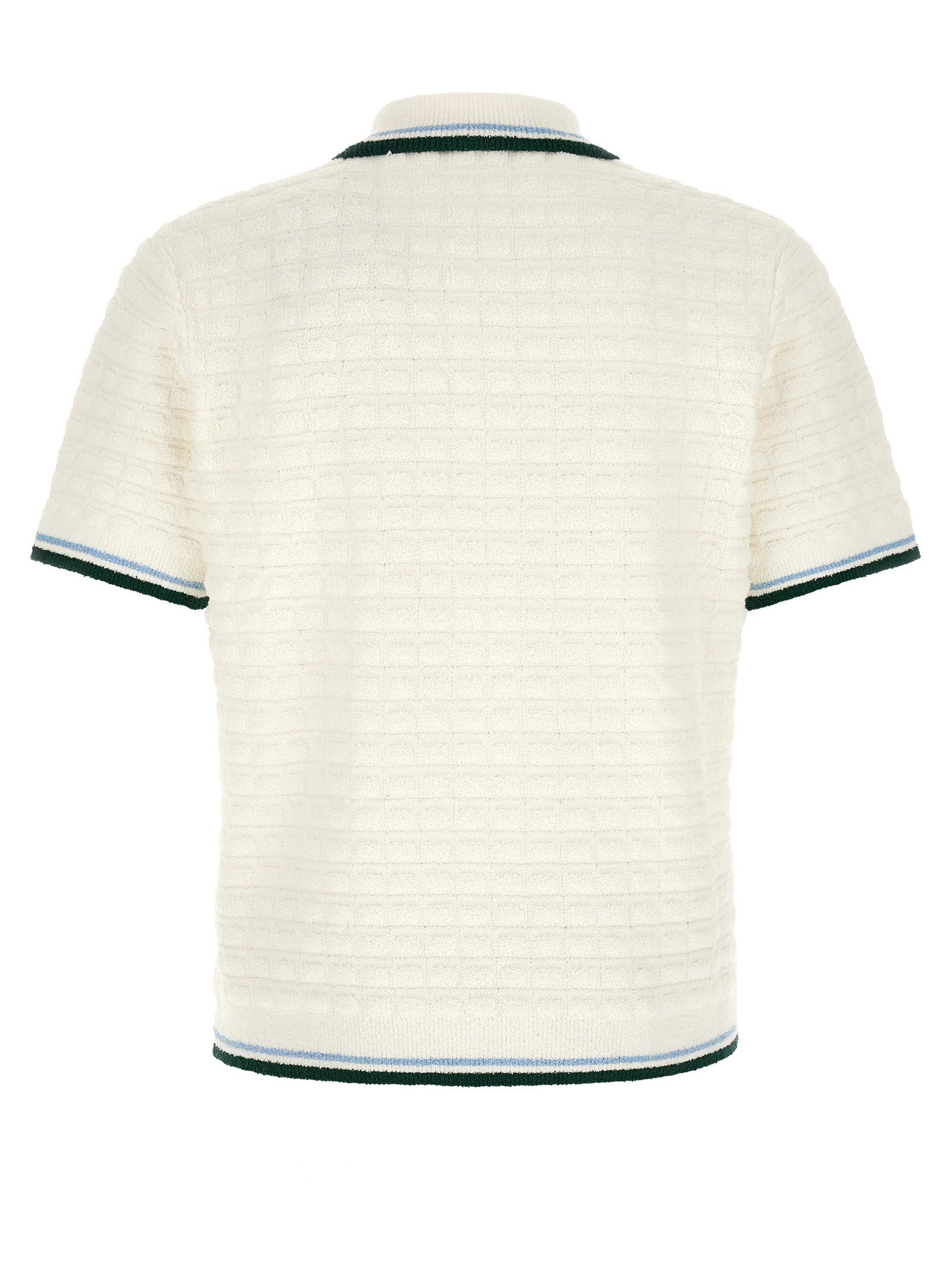 Casablanca Bouclé Polo Shirt – 64% cotton 36% nylon - view 2
