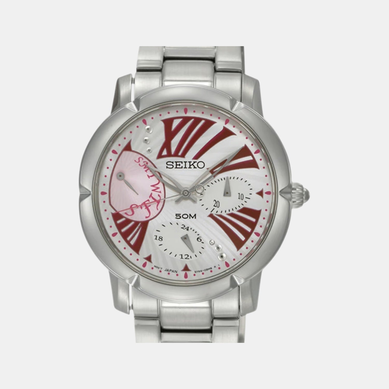 Seiko Dress Women Quartz White Dial Multi-Function Stainless Steel Watch SNT877P1 - view 2
