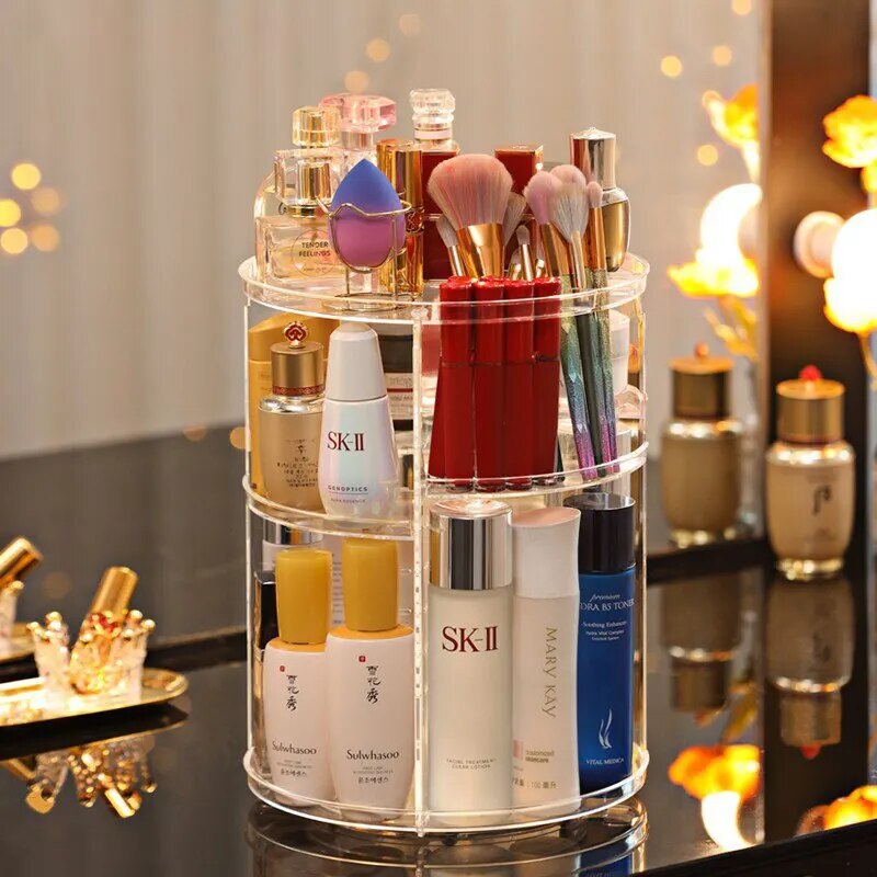 Catterton Rotating Transparent Makeup Organizer