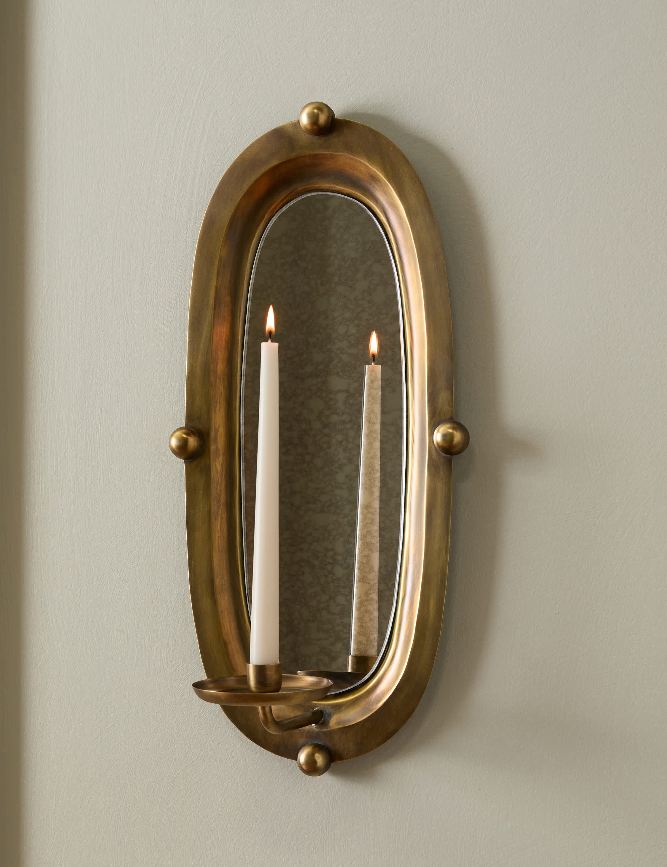 Lulu and Georgia Clausen Candle Sconce – Brass