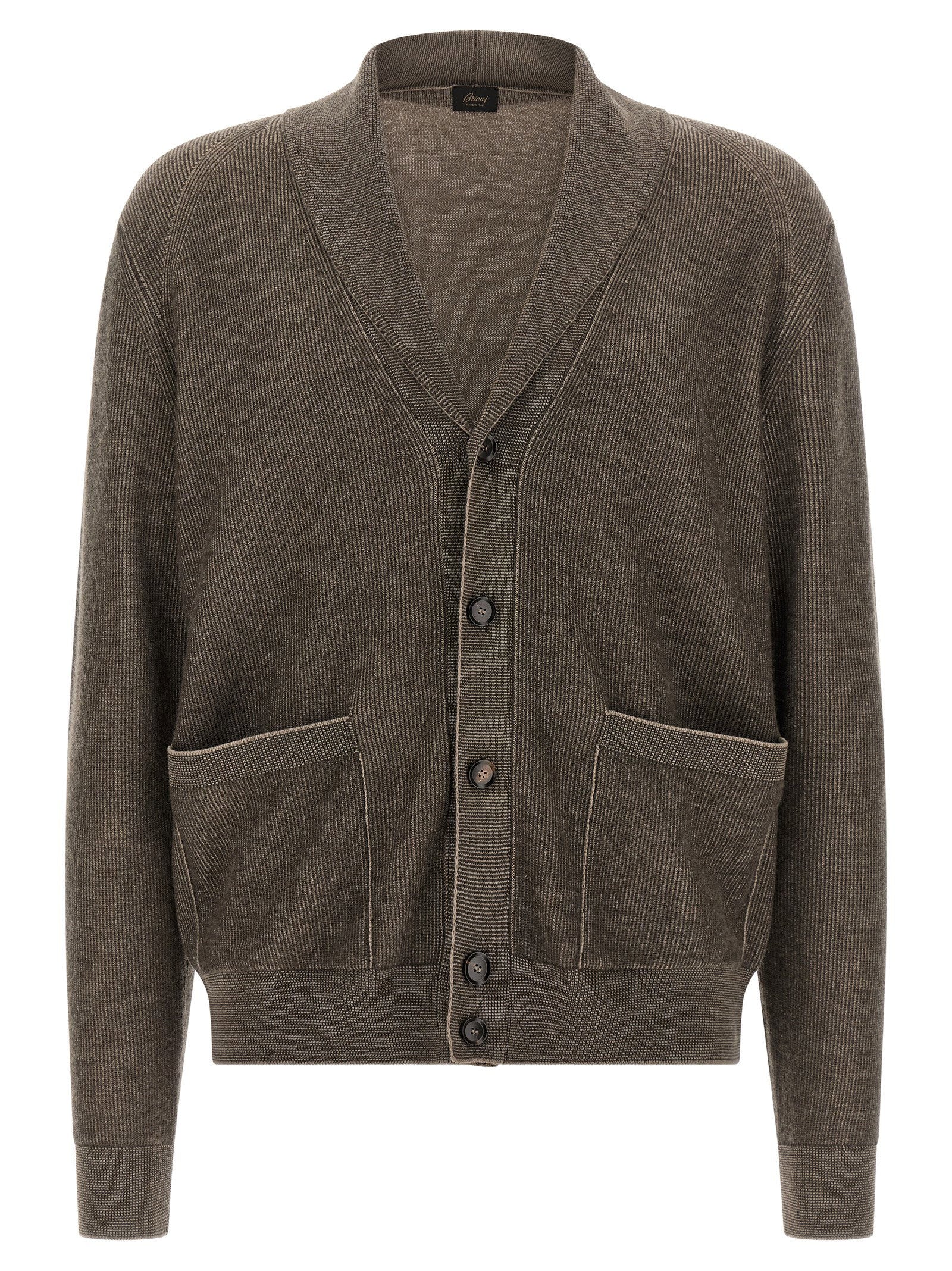 Brioni Shawl Neck Cardigan – 66% cachemire 34% wool