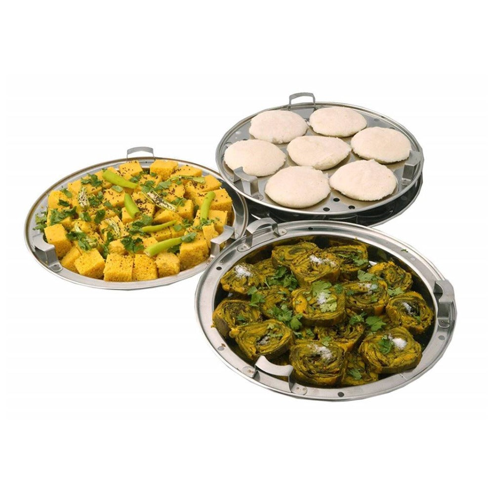 RasoiShop NAVRATRI COMBO #7 - Softel Stainless Steel 1 Ltr Pressure Cooker + Softel Stainless Steel Small Multi Kadai - view 5