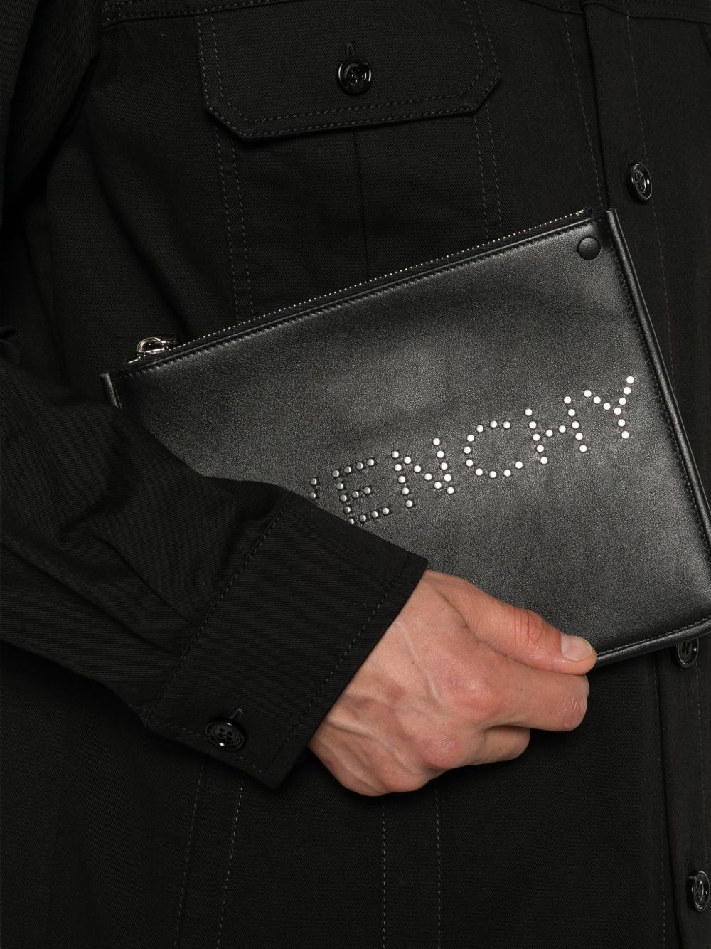 Givenchy Stud Embellished Wallet – Calfleather 100% - view 2