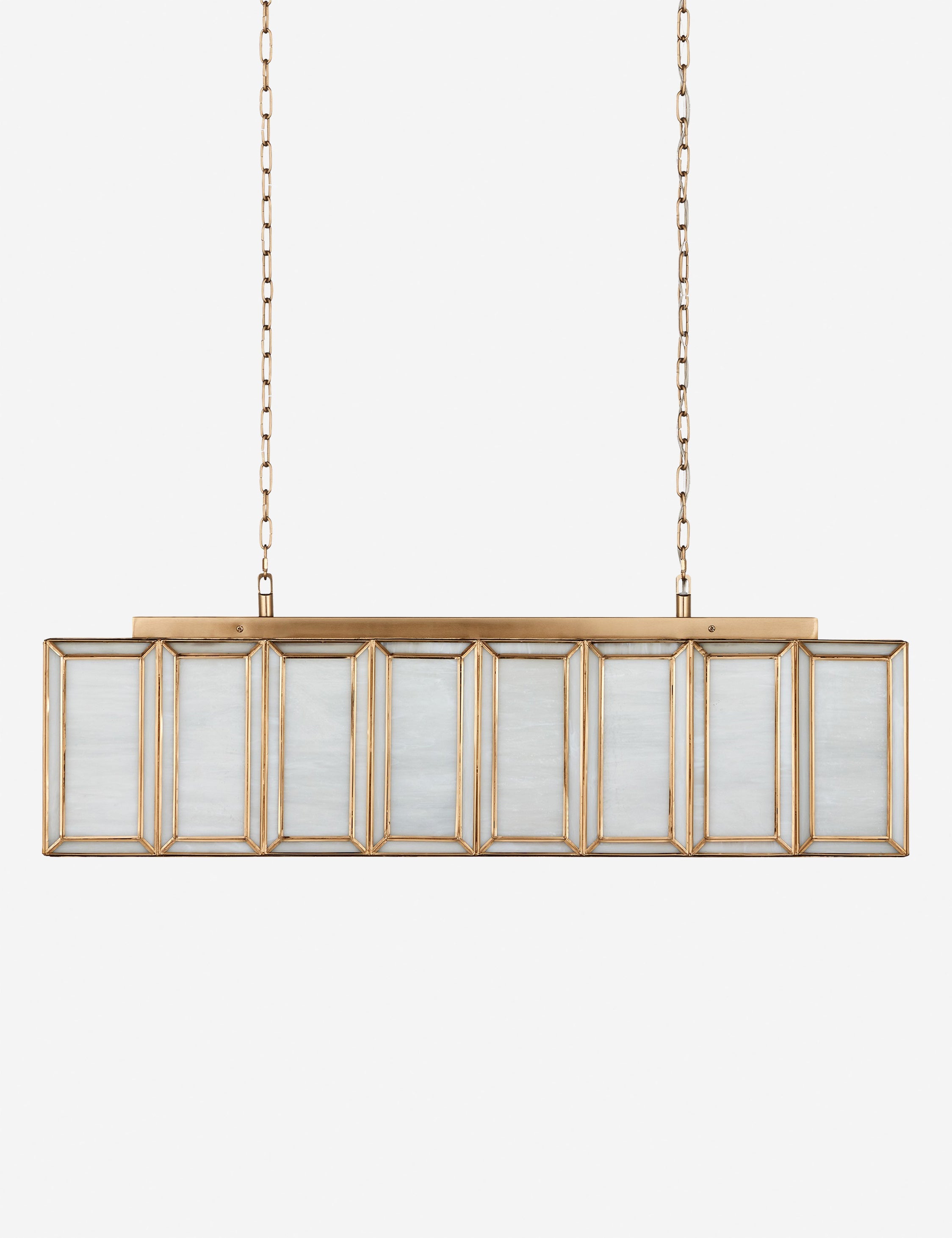 Lulu and Georgia Labarre Linear Chandelier – Antique Brass