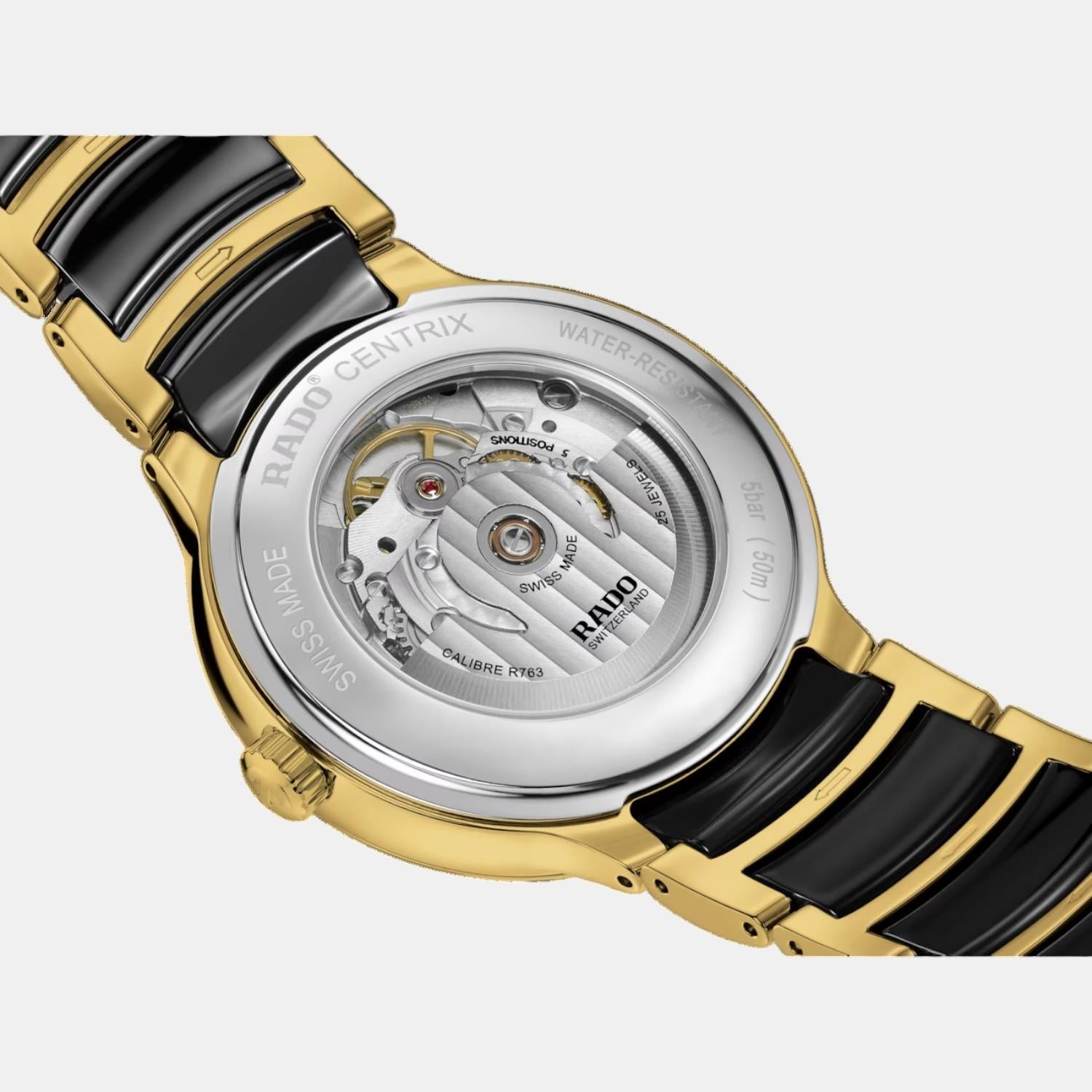 Rado Centrix Unisex Automatic Black Dial Analog Ceramic Watch R30008742 - view 4