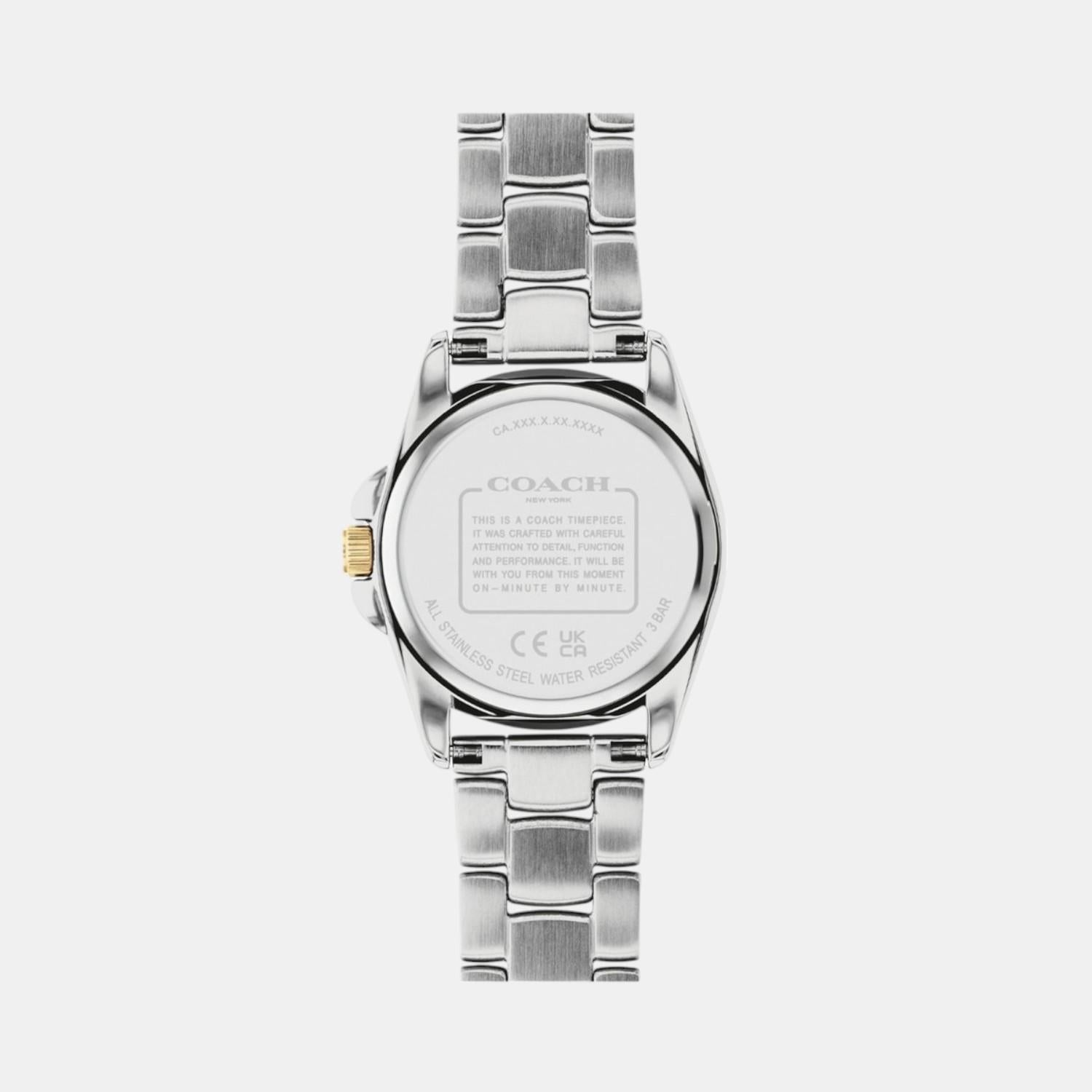Coach Greyson Women Quartz Silver & White Dial Analog Stainless Steel Watch 14503909 - view 4