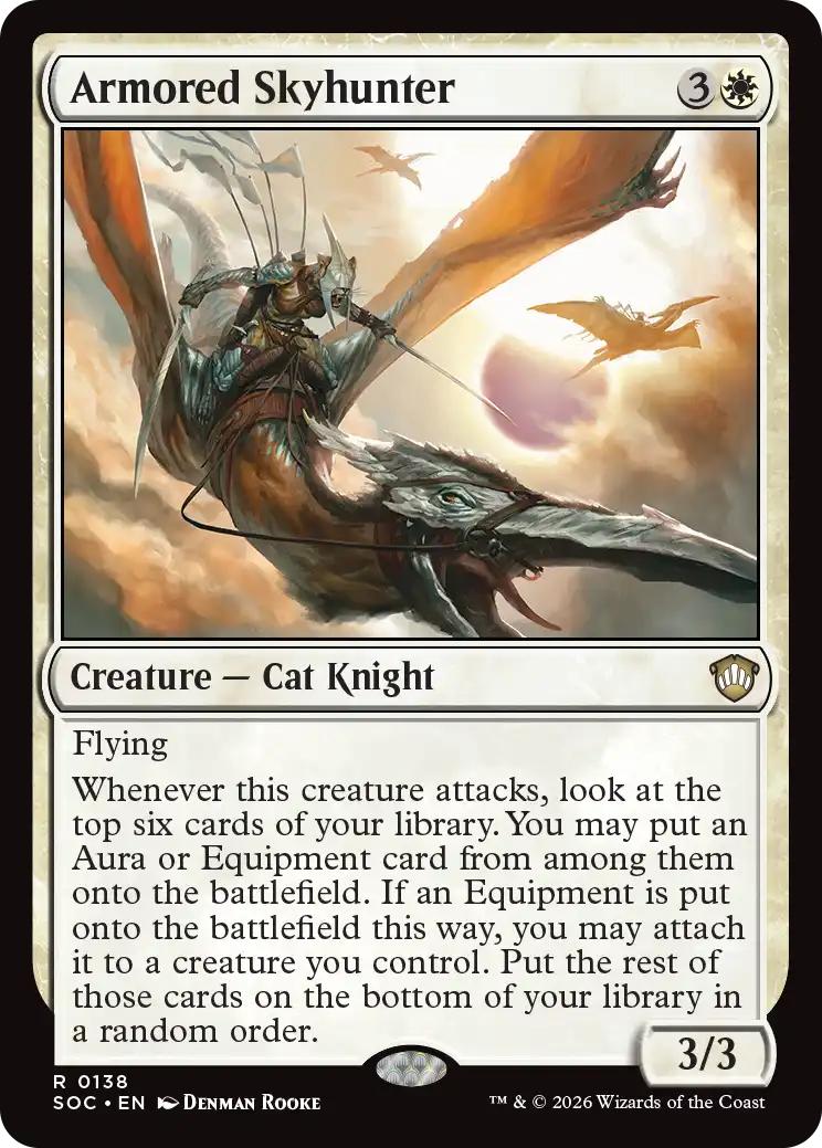 Armored skyhunter 138 – Magic Armored Skyhunter [138] [Secrets of Strixhaven: Commander] [Non-Foil]