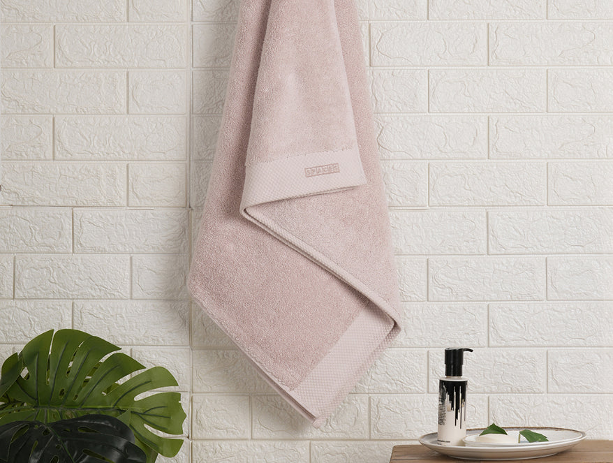 Spaces India Mauve Chalk - Blush 100% Egyptian Cotton Bath Towel - Luxury Egyption Cotton By Spaces