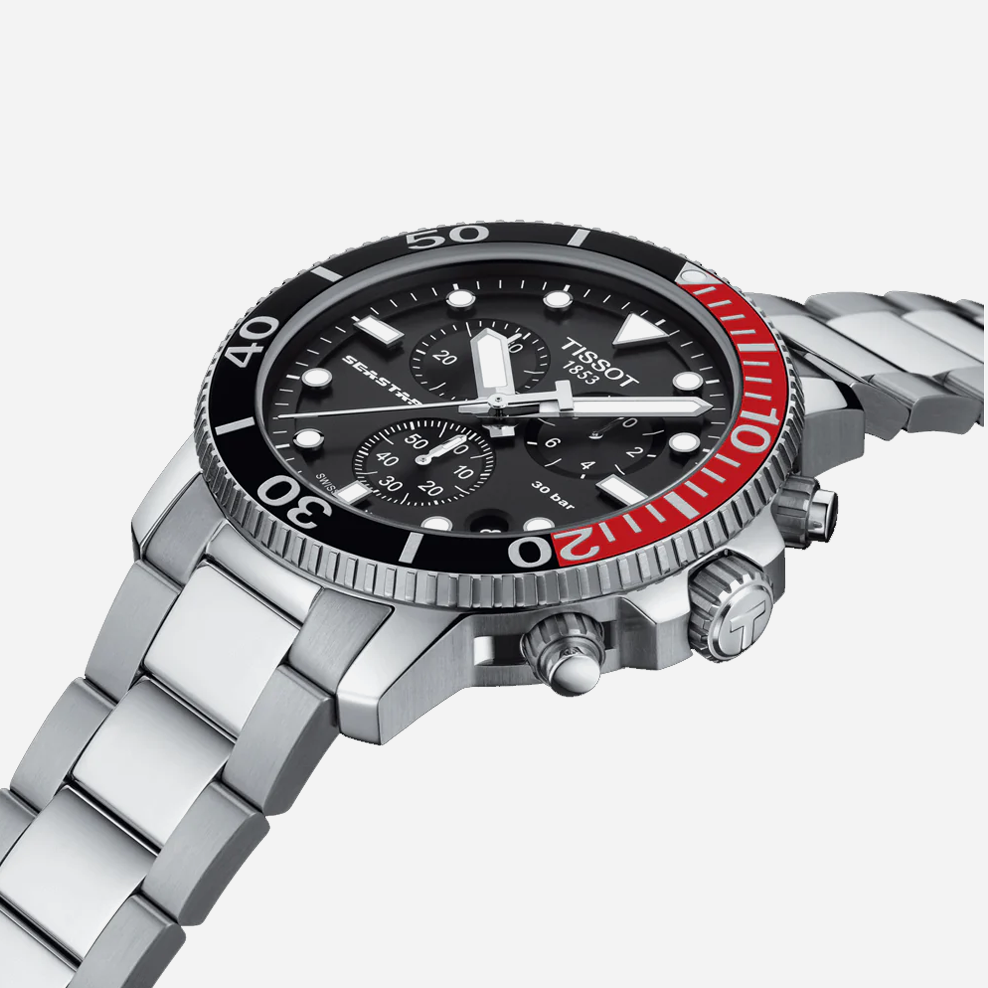 Tissot Seastar 1000 Chronograph Black Dial Stainless Steel 45.5mm - view 2