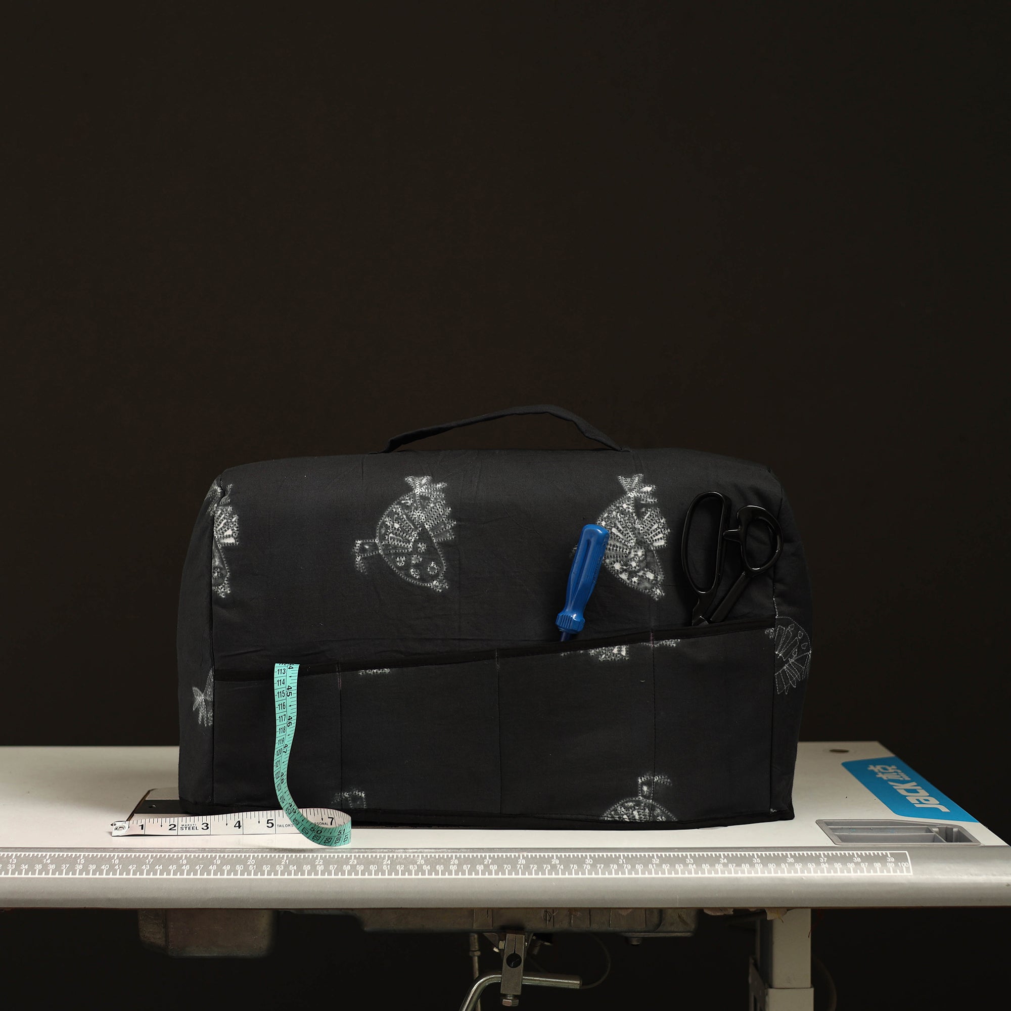JALPARI Black - Handcrafted Cotton Sewing Machine Cover 23 - view 2
