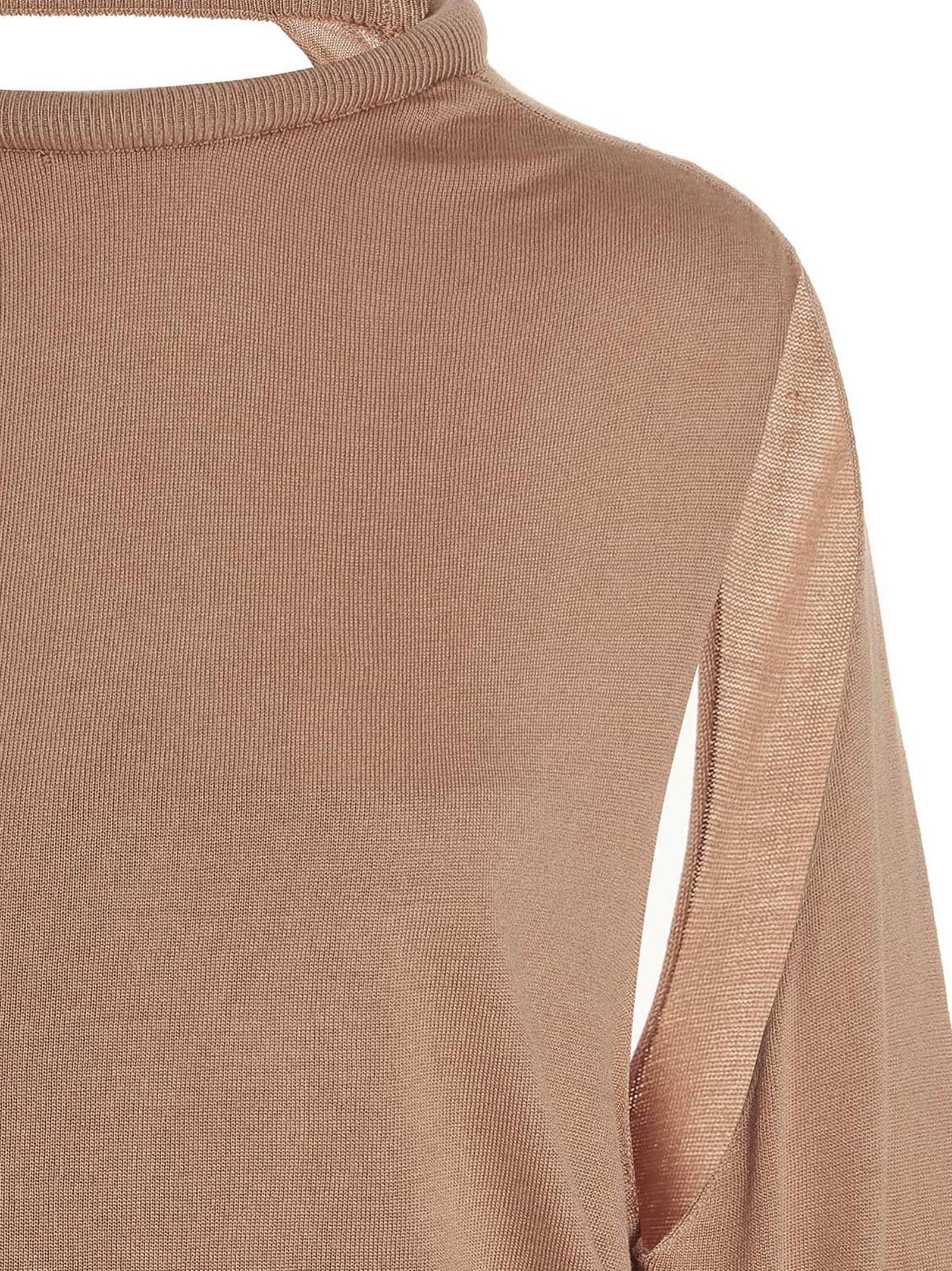 Ramael Cut Out Insert Top Sweater – 100% silk - view 3