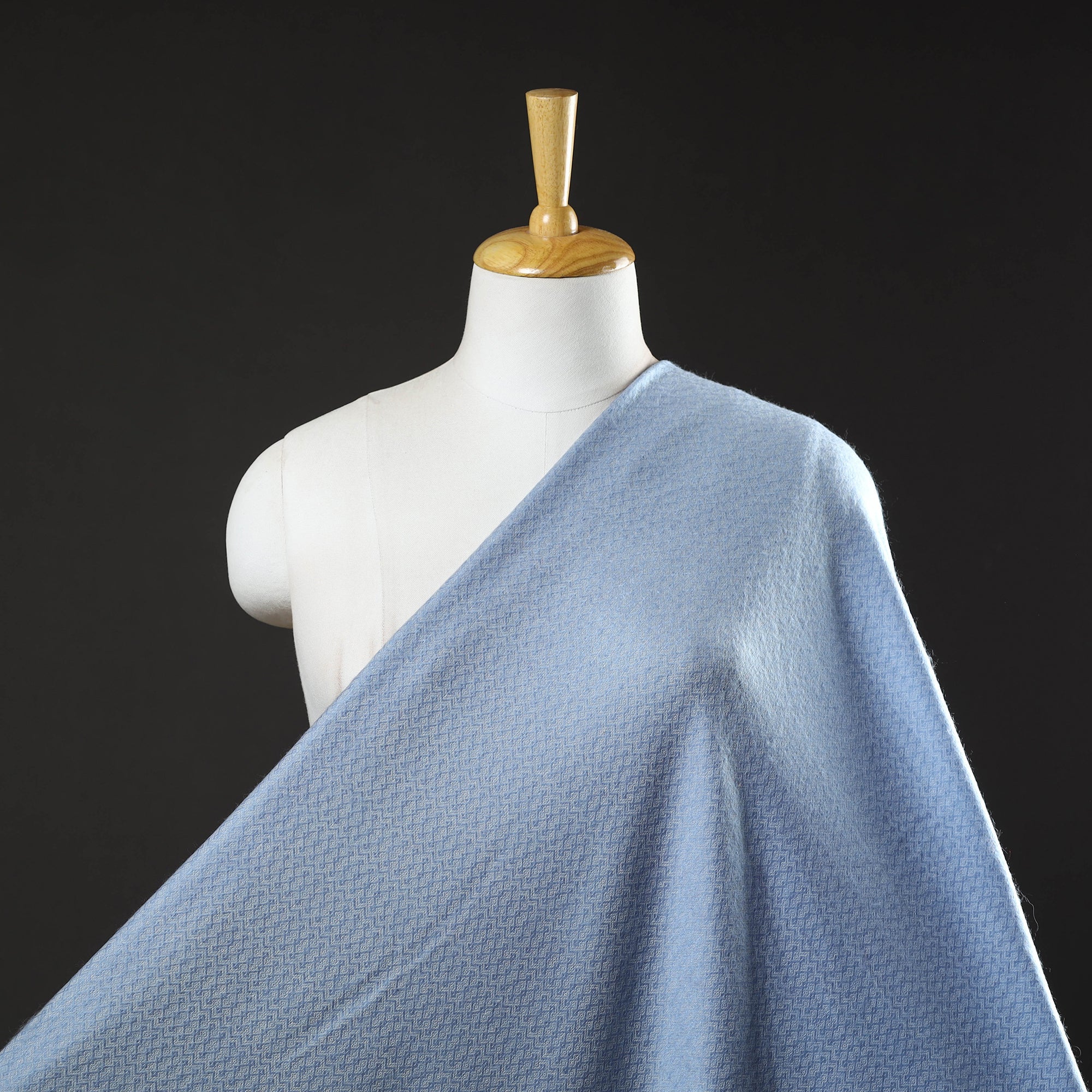 ITOKRI CRAFTS INITIATIVE Blue - Acrylic Fine Wool Fabric 39 - view 2