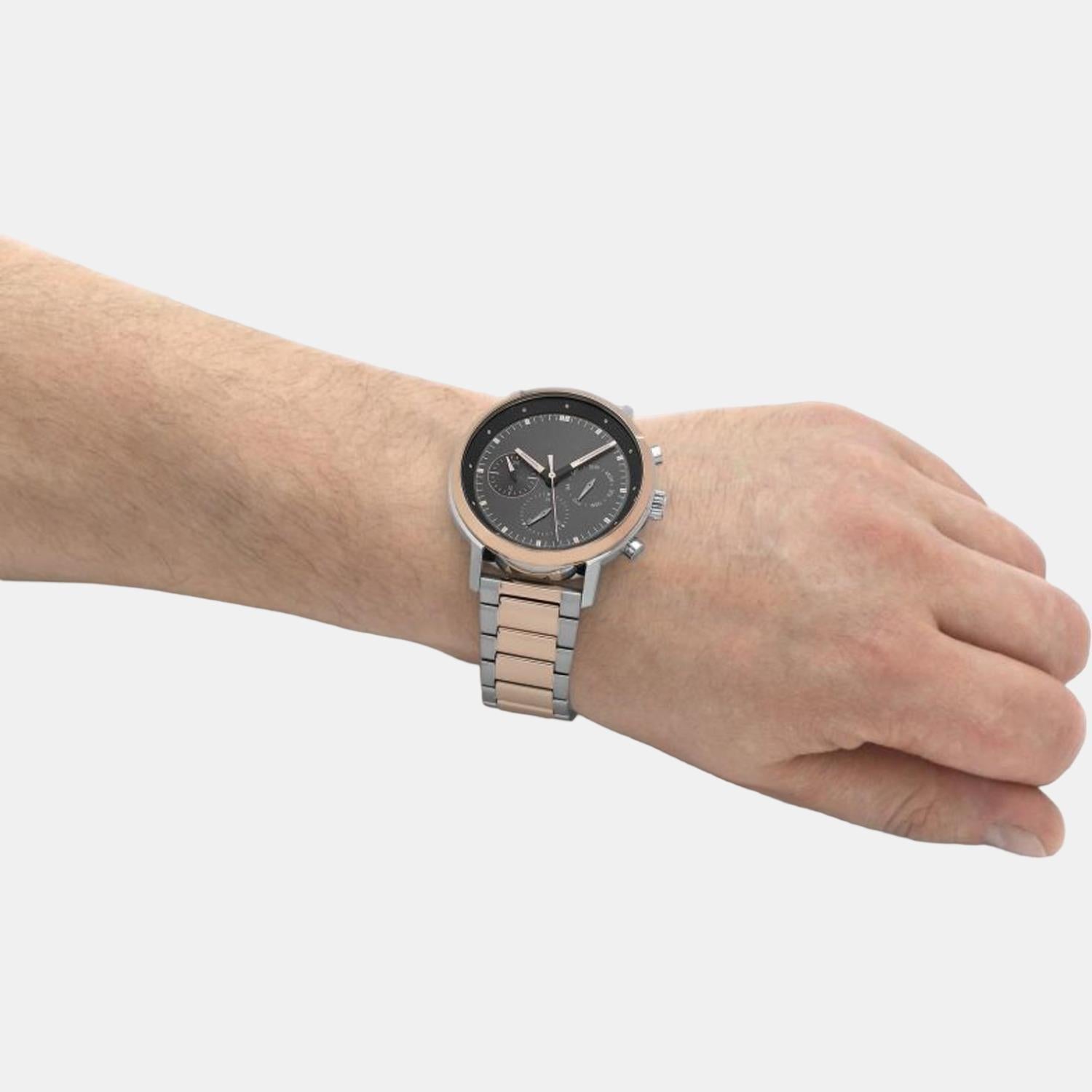 Calvin Klein Gauge Men Quartz Grey Dial Chronograph Stainless Steel Watch 25200064 - view 7