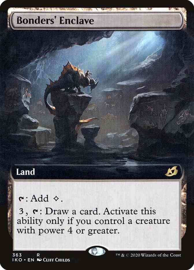 Enclave 363 extended – Magic Bonders' Enclave [363] [Extended Art] [Ikoria: Lair of Behemoths] [Non-Foil]