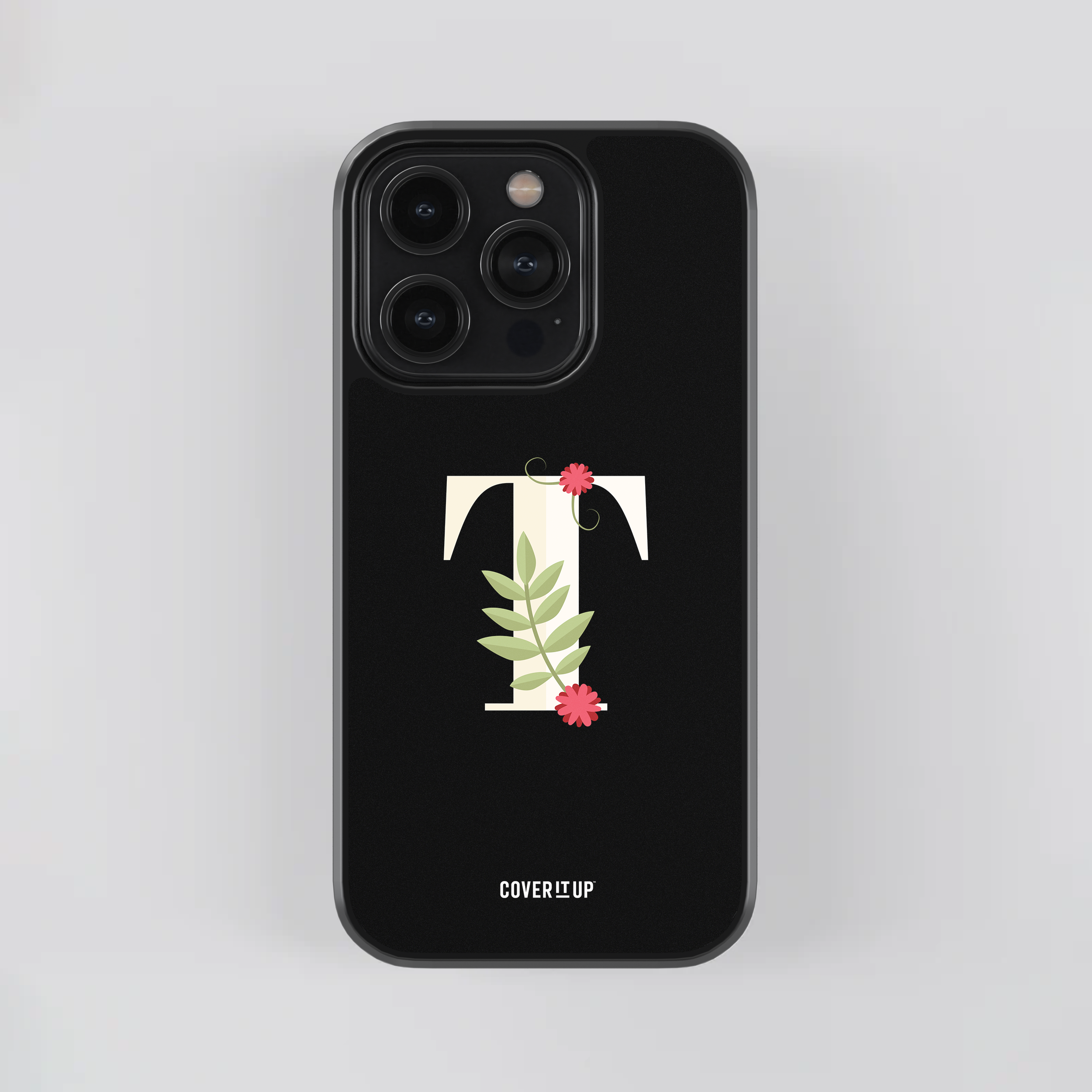 Design Phone Cases Limited Edition Floral Initial Glass Case - view 40