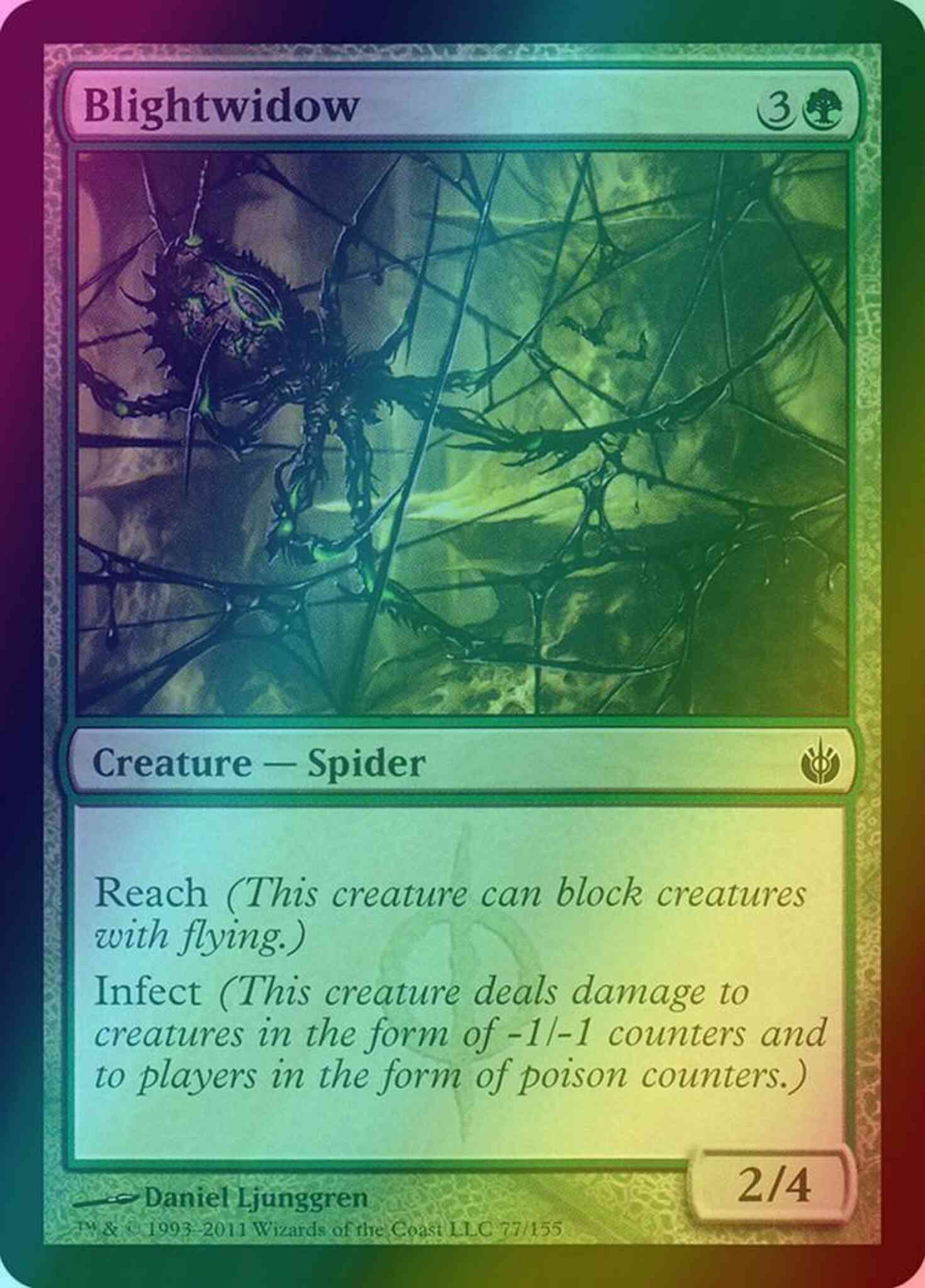 Blightwidow 77 mirrodin – Magic Blightwidow [77] [Mirrodin Besieged] [Foil]
