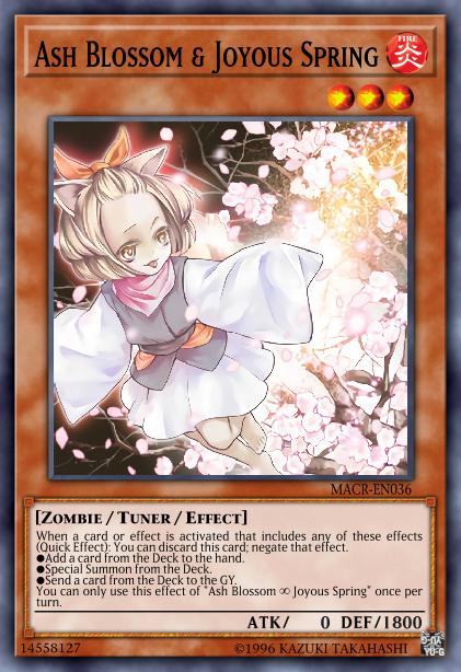 Ash blossom joyous – Yu-Gi-Oh! Ash Blossom & Joyous Spring - MACR-EN036 - Secret Rare - Unlimited