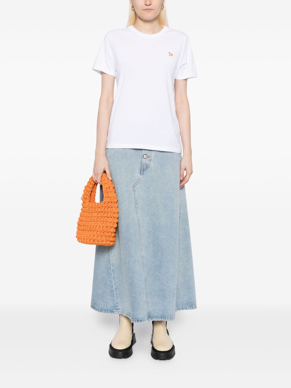 Maison Kitsuné T-shirt with embroidery – Cotton 100% - view 2