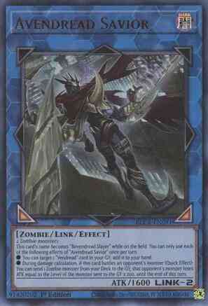 Yu-Gi-Oh! Avendread Savior - BLCR-EN091 - Ultra Rare - 1st Edition