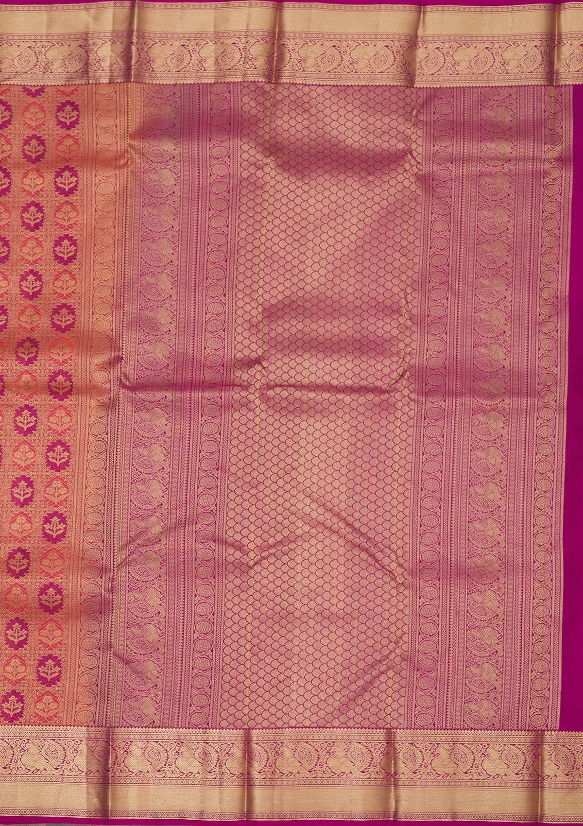 Koskii Peach Zariwork Pure Silk Saree – Women's - view 5