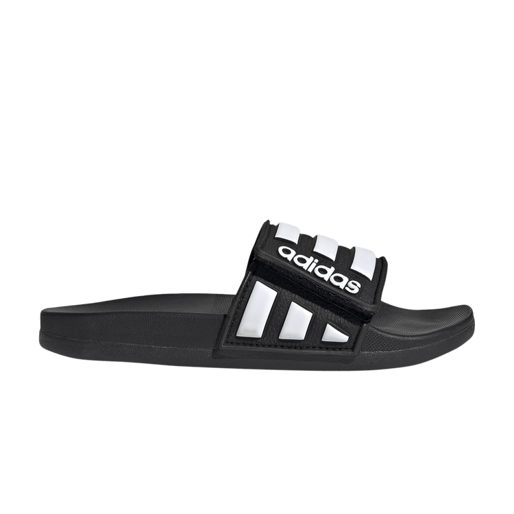 Yeezy adidas Adilette Comfort Adjustable Slides Core Black Cloud White (GS)