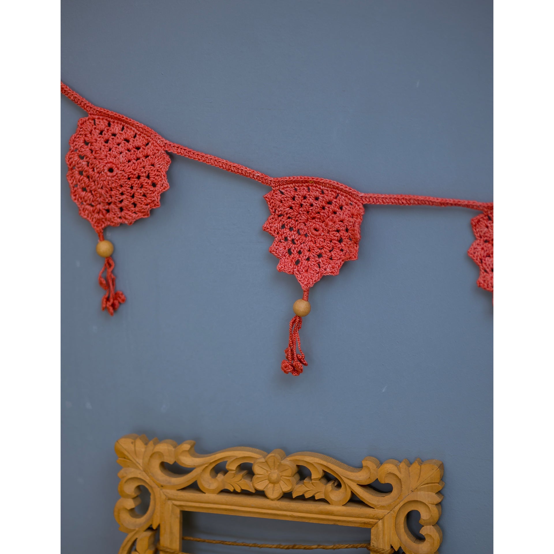 SAMOOLAM Bird Boho Bunting ~ Rust Red - view 3