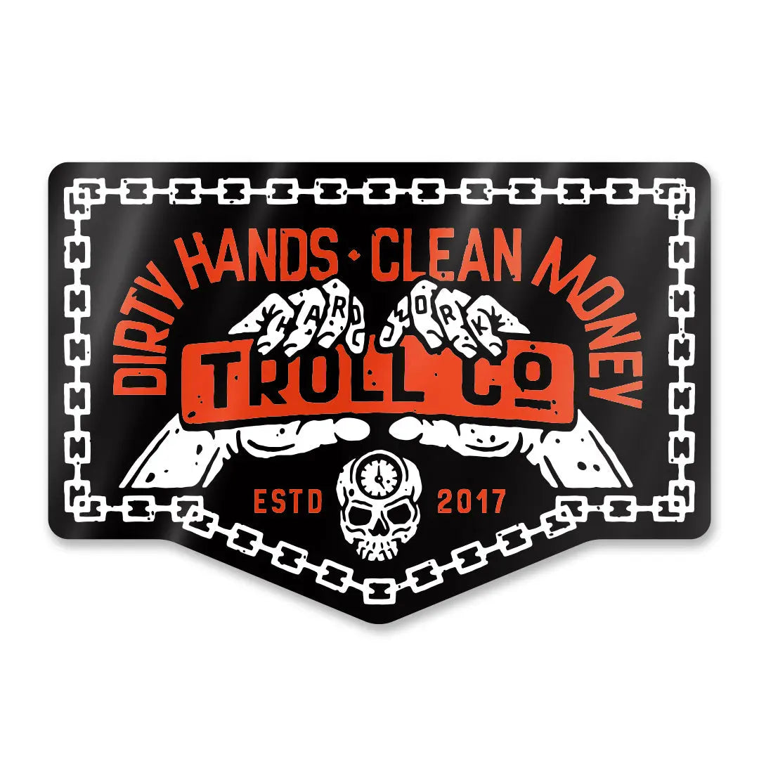 Radial DHCM Hard Work Sticker