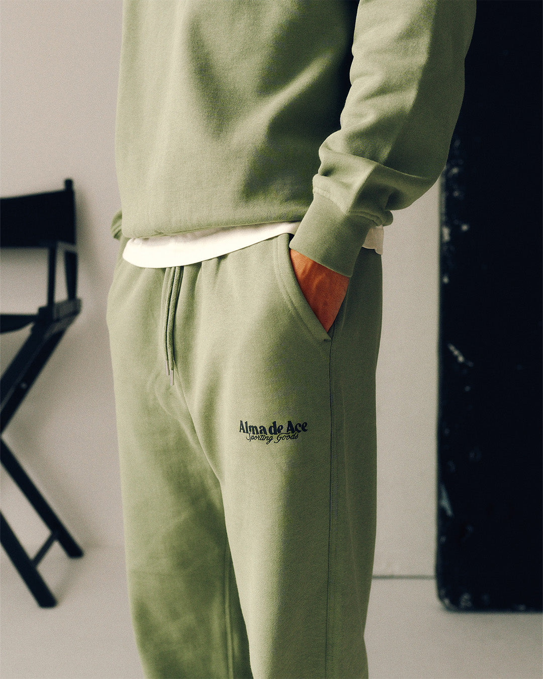 Alma De Ace Sporting Goods Light Green Sweatpants - view 4