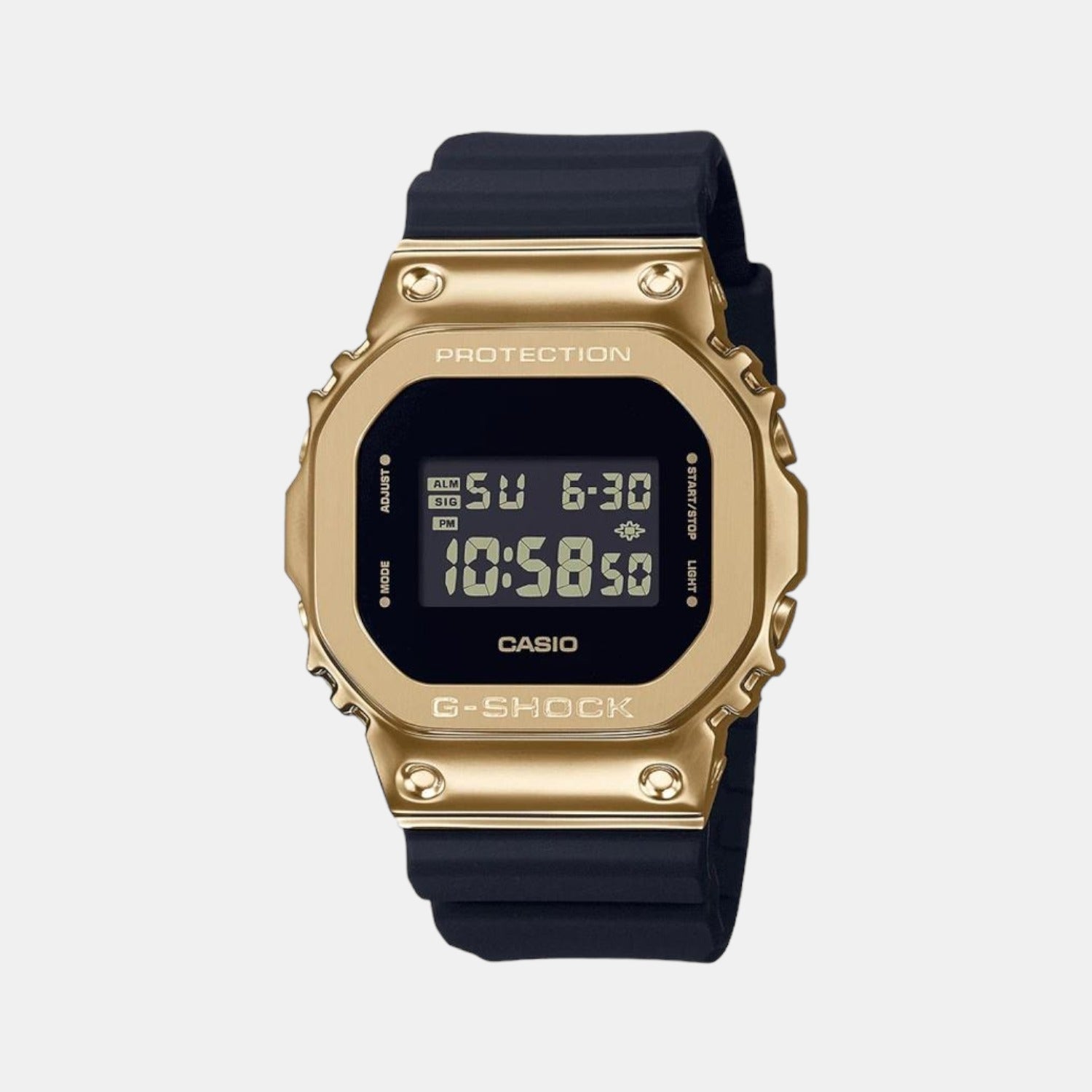 Casio G-Shock Men Quartz Gold Dial Digital Resin Watch G1277