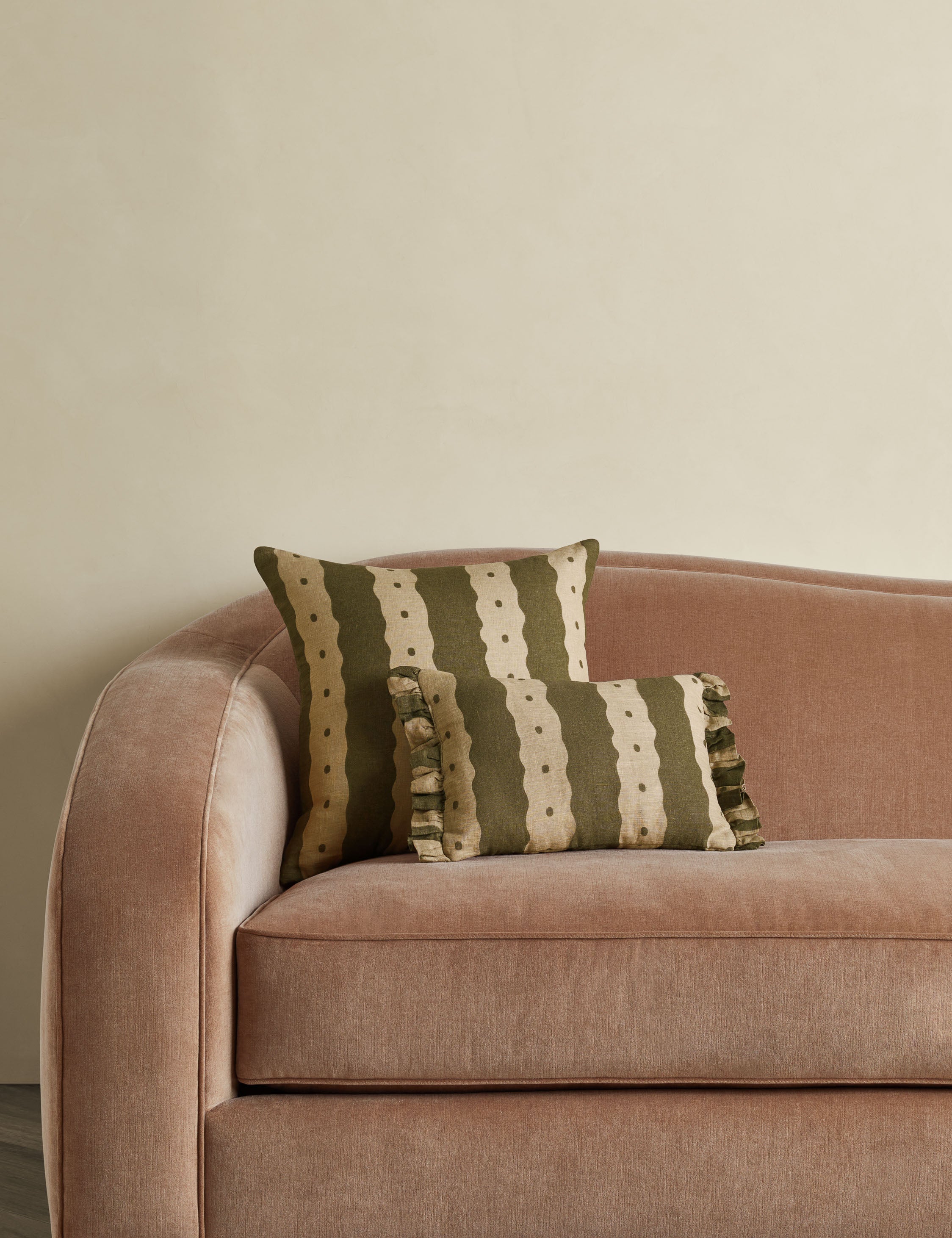 Lulu and Georgia Dotti Linen Pillow by Sarah Sherman Samuel